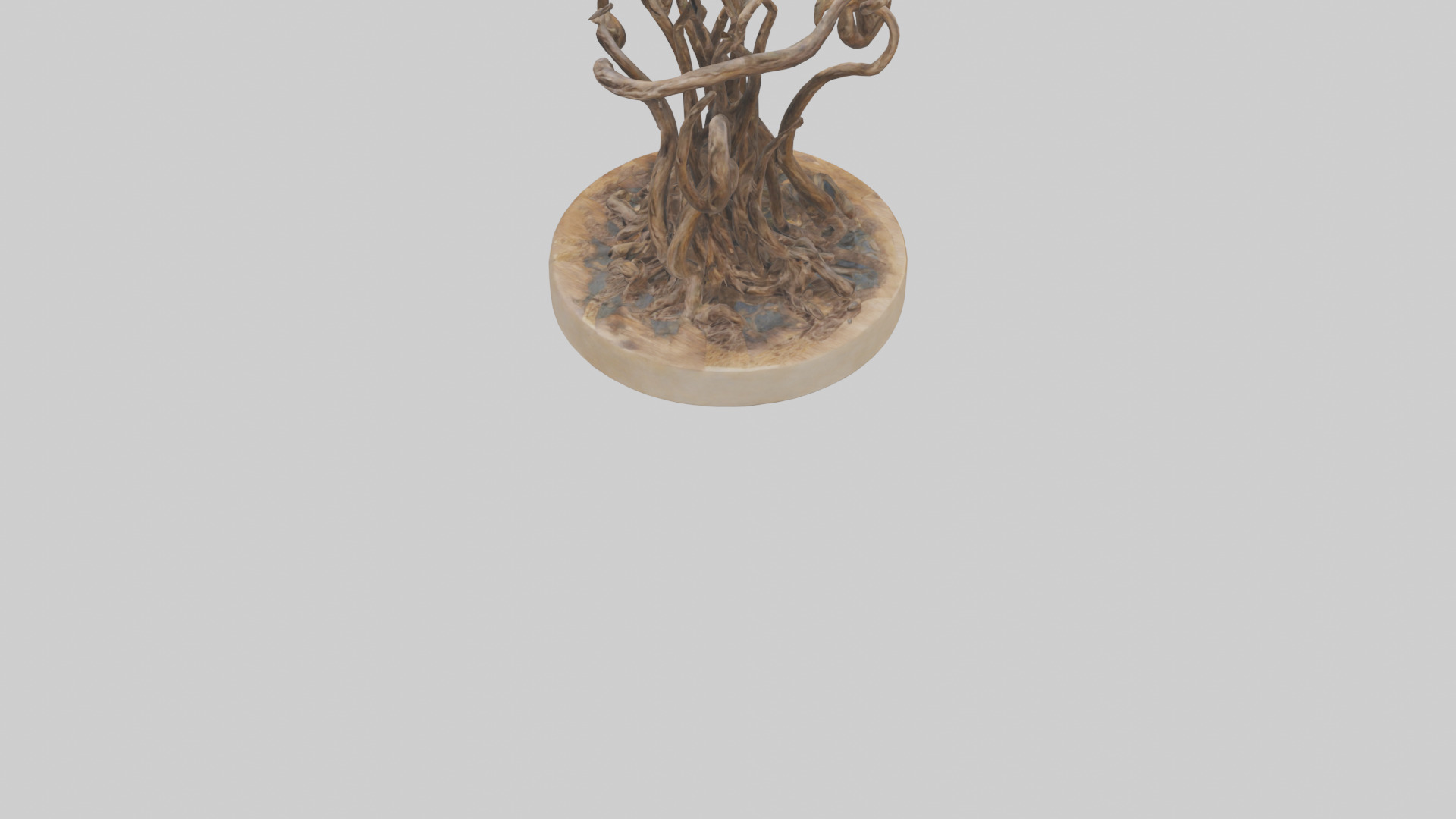 Roots in Motion sculpture model Low-poly 3D model_5