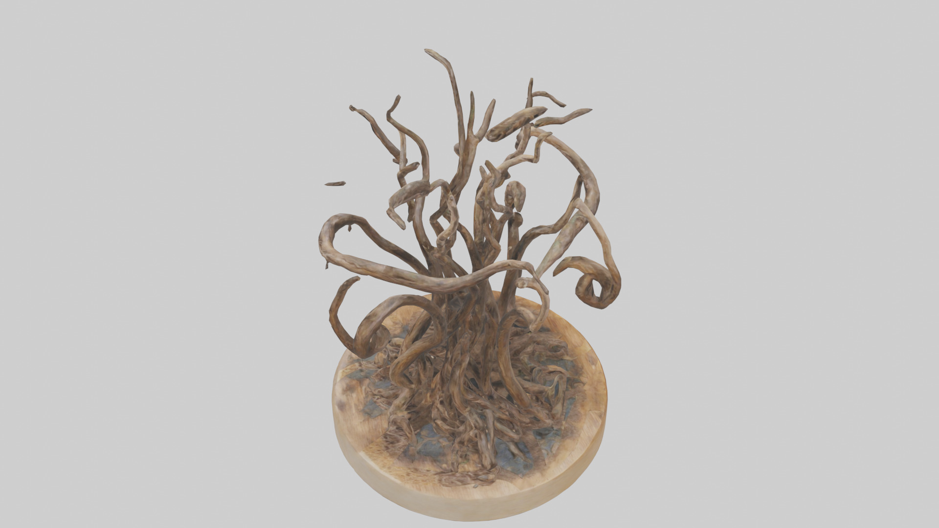 Roots in Motion sculpture model Low-poly 3D model_17