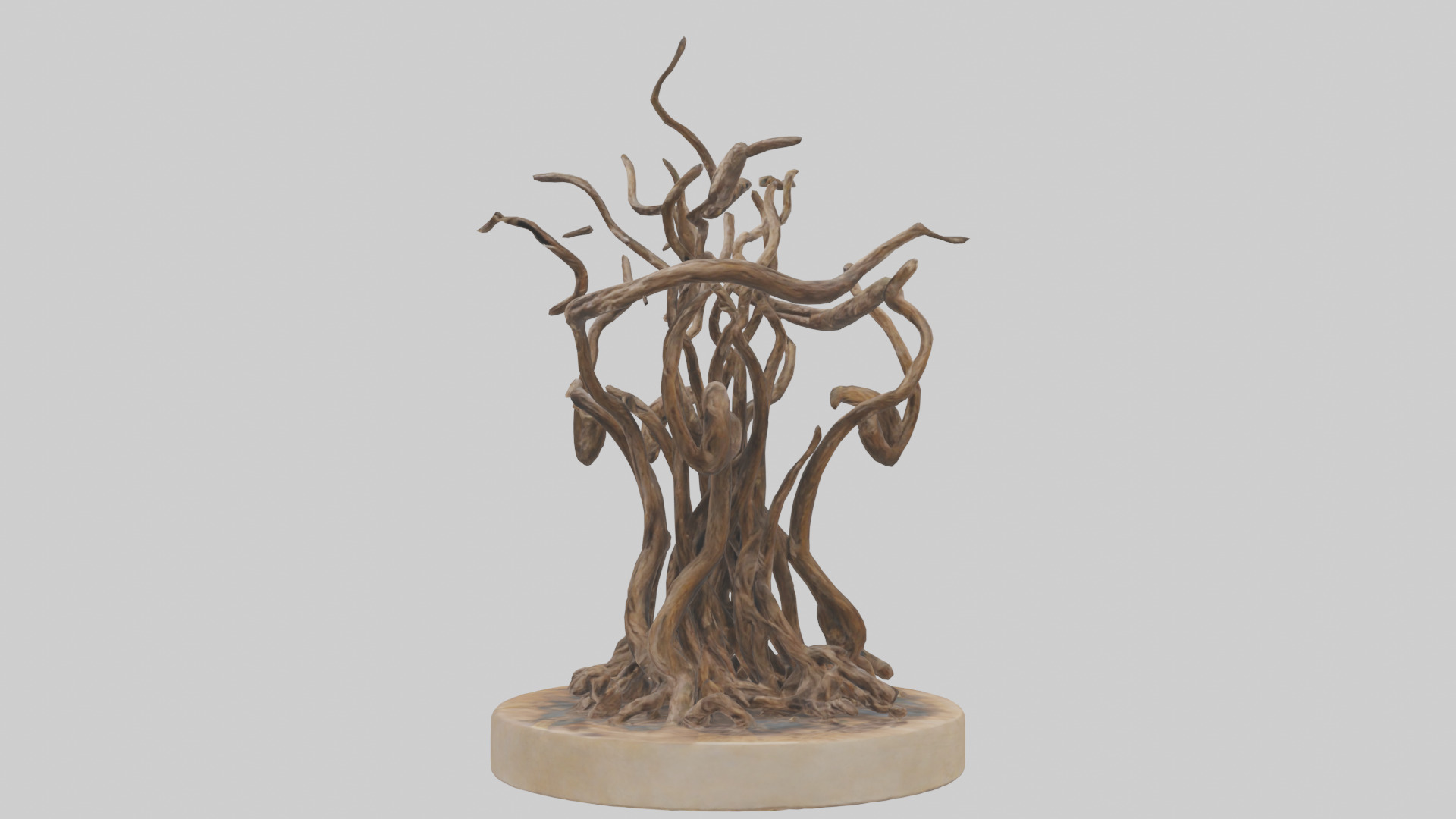 Roots in Motion sculpture model Low-poly 3D model_8