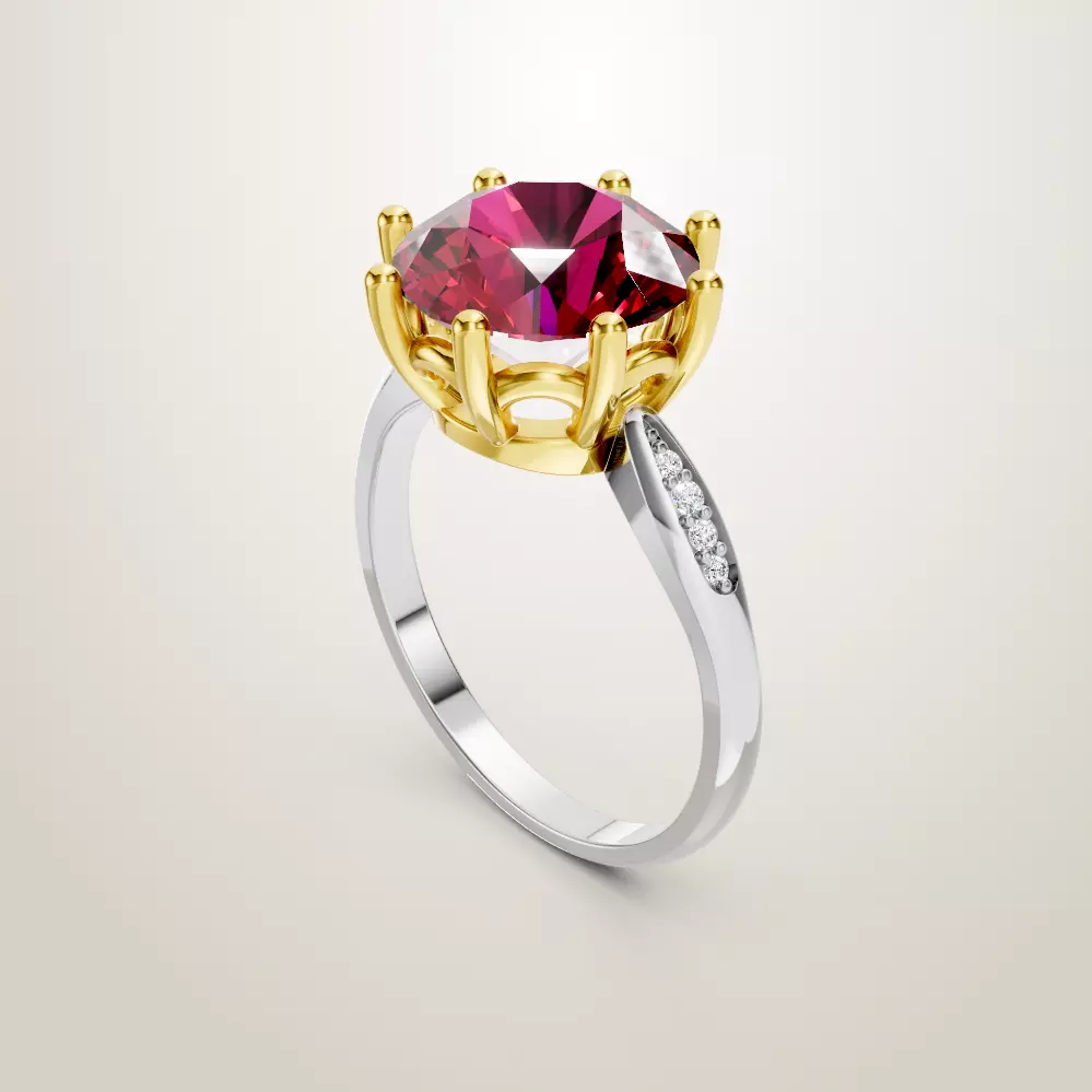 Engagement Wedding Ring 125 3D print model