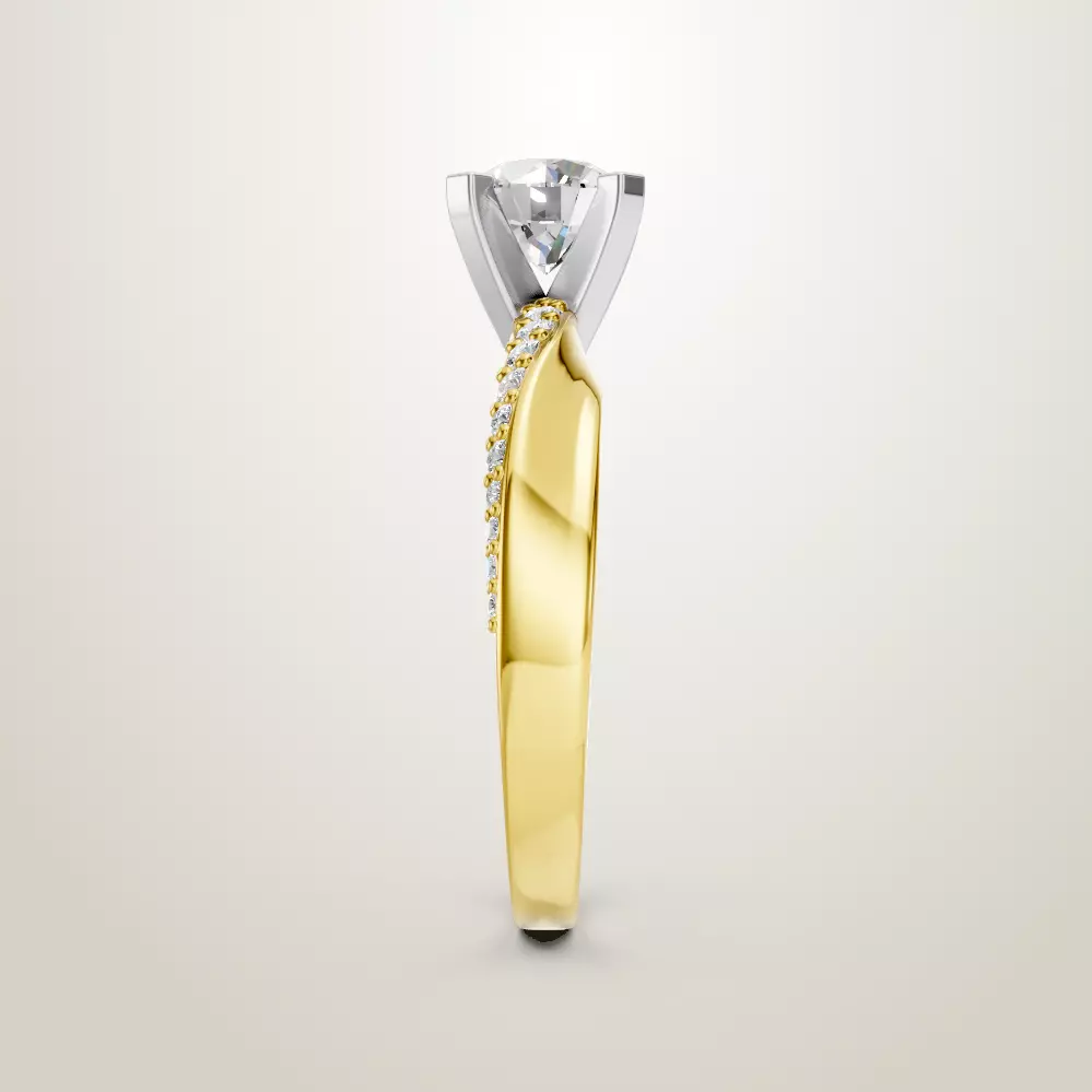 Engagement Wedding Ring 122 3D print model_1