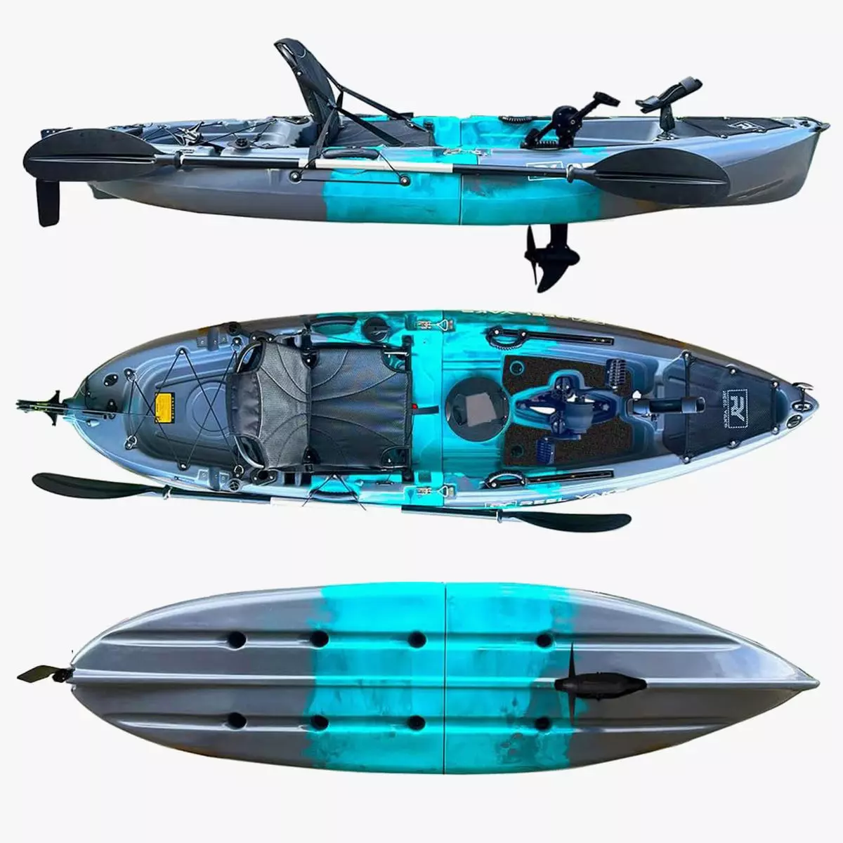 Raptor Modular Fishing Kayak Low-poly 3D model