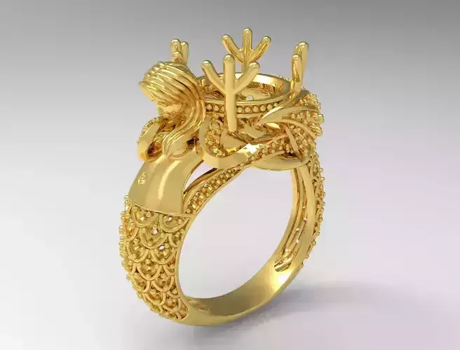 mermaid jewelry ring jr00109