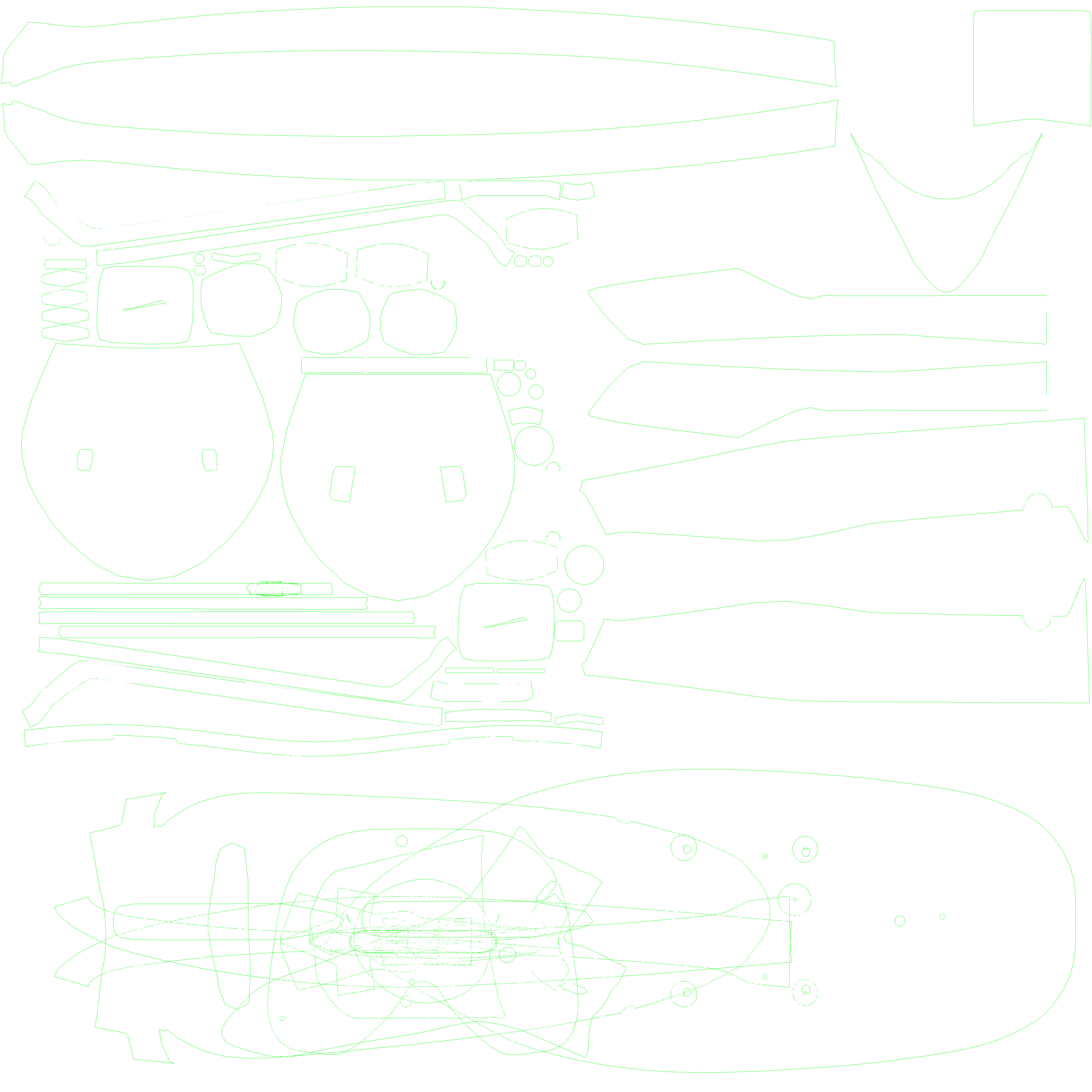 Lifetime Lotus Sit-On-Top Kayak with Paddle Low-poly 3D model_21