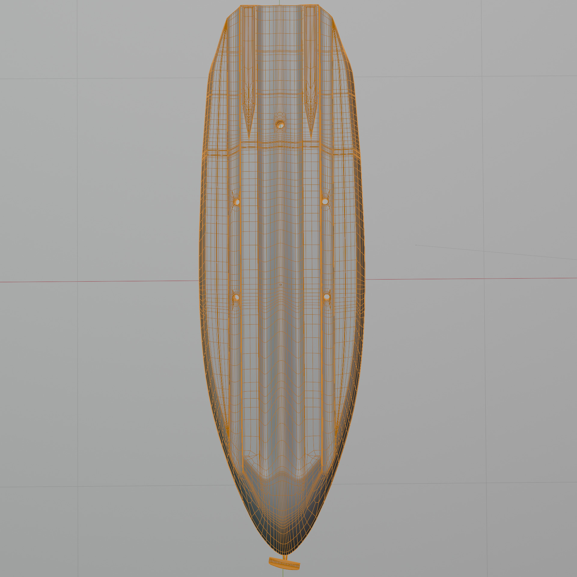 Lifetime Lotus Sit-On-Top Kayak with Paddle Low-poly 3D model_23