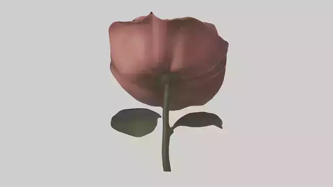 Rose model Low-poly 3D model