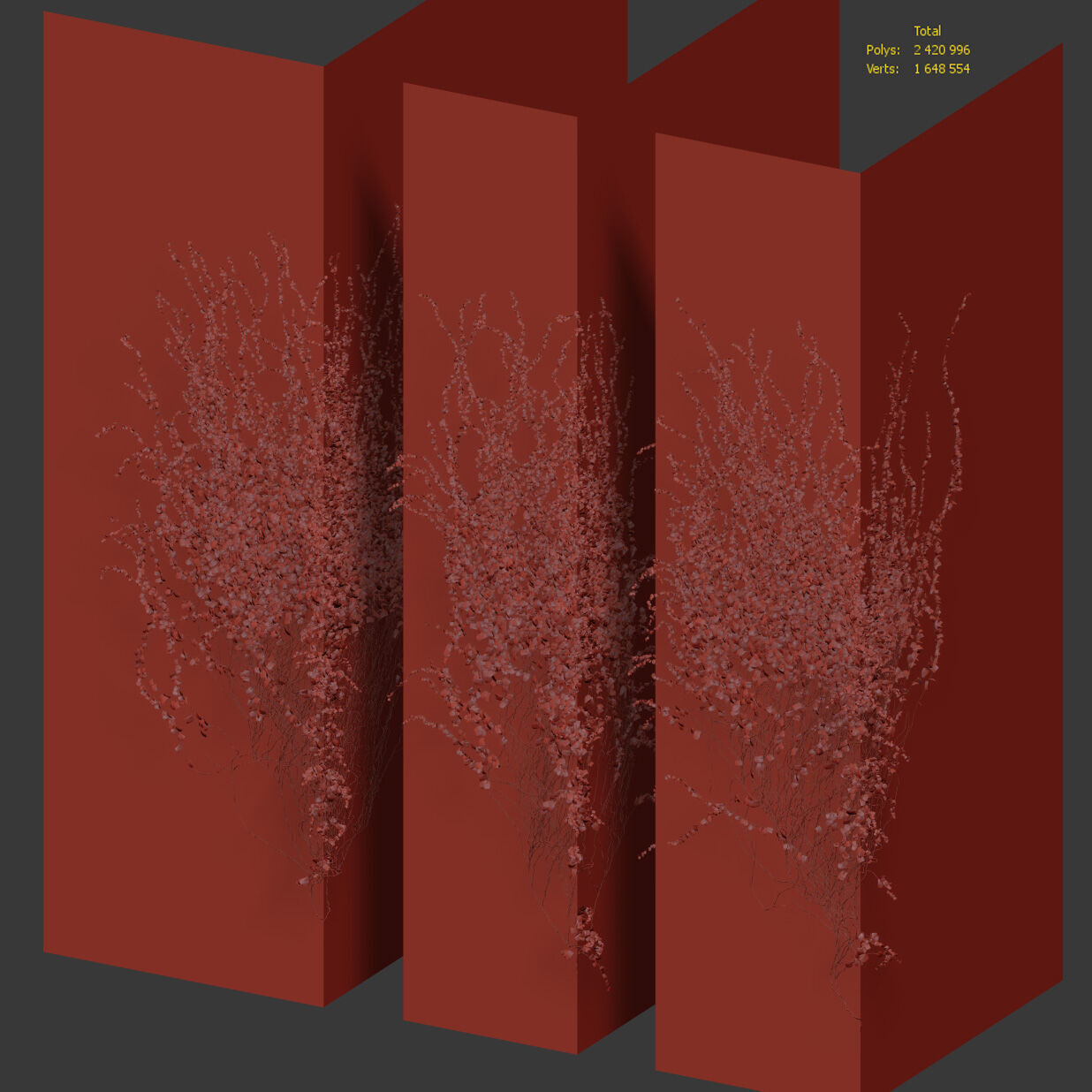 Ivy for corner wall facade - 3 models 3D model_4