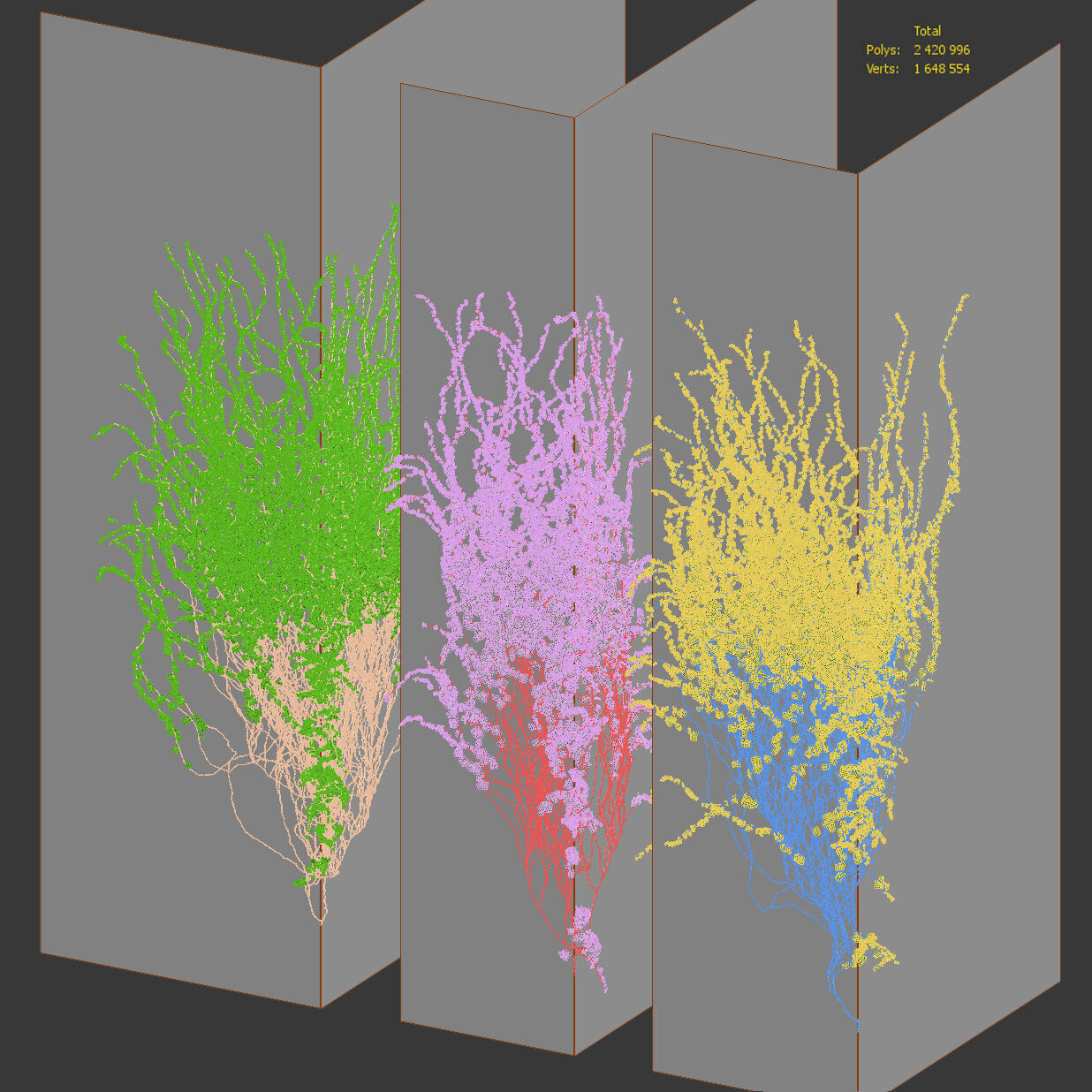 Ivy for corner wall facade - 3 models 3D model_6