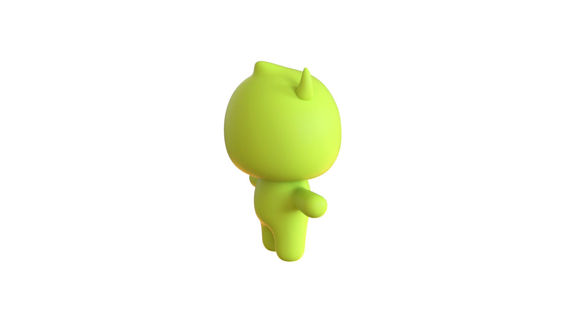 Low-Poly Character0012 Monster Mascot Animated Low-poly 3D model_16