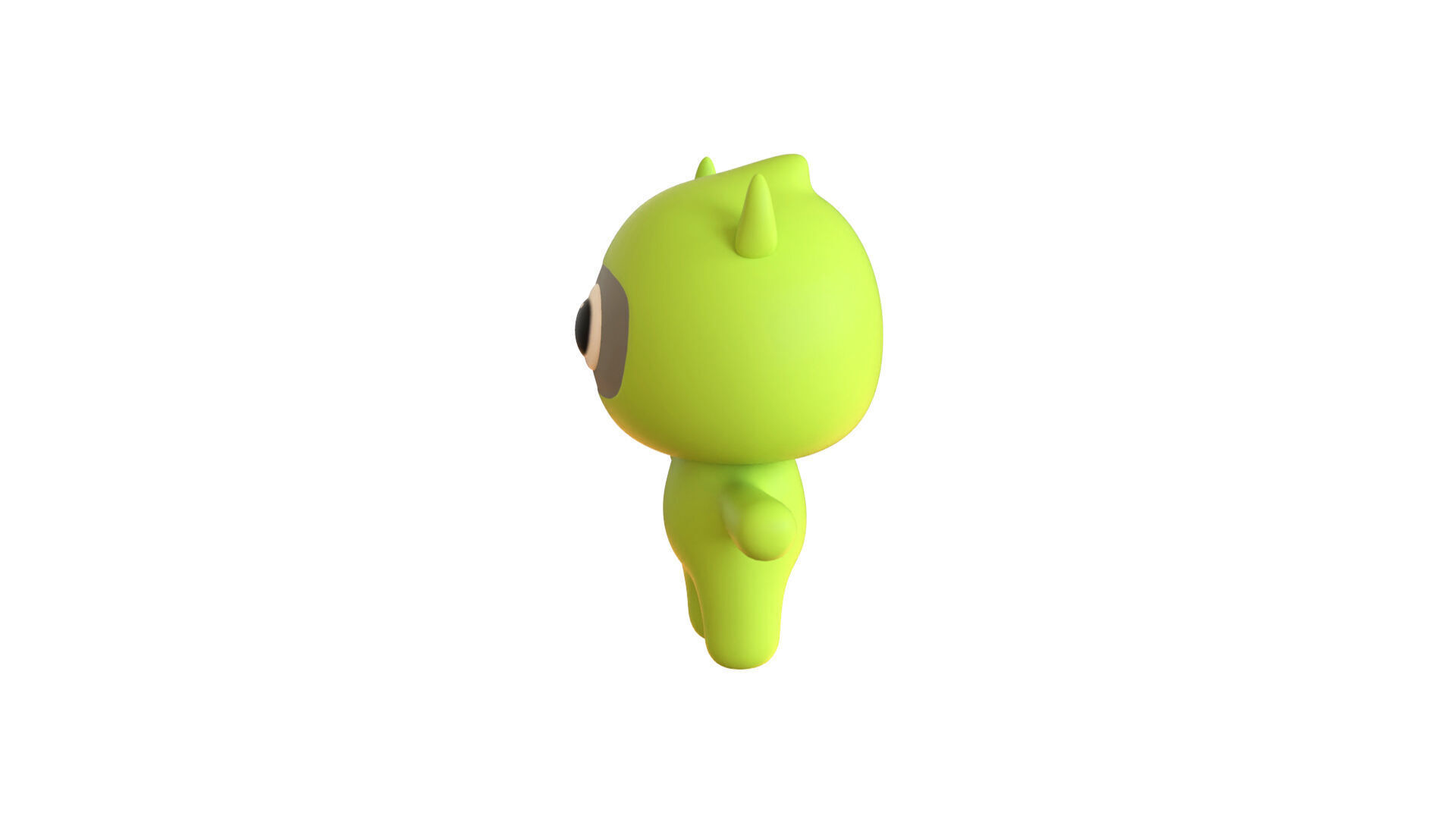 Low-Poly Character0012 Monster Mascot Animated Low-poly 3D model_7