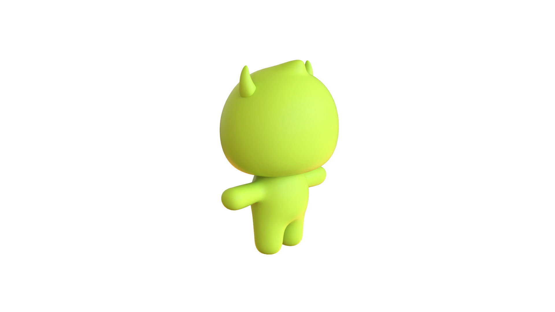 Low-Poly Character0012 Monster Mascot Animated Low-poly 3D model_11