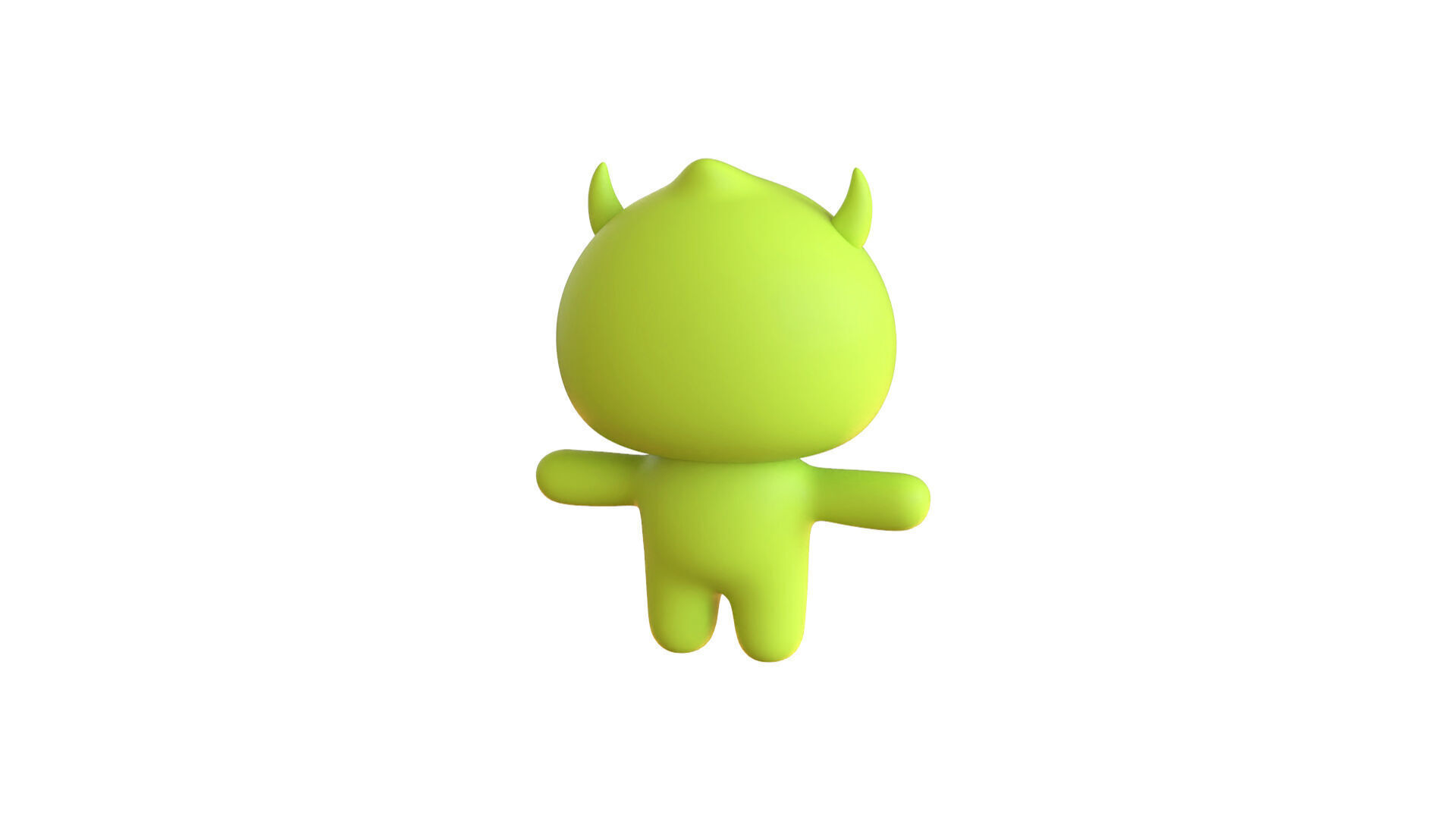 Low-Poly Character0012 Monster Mascot Animated Low-poly 3D model_14