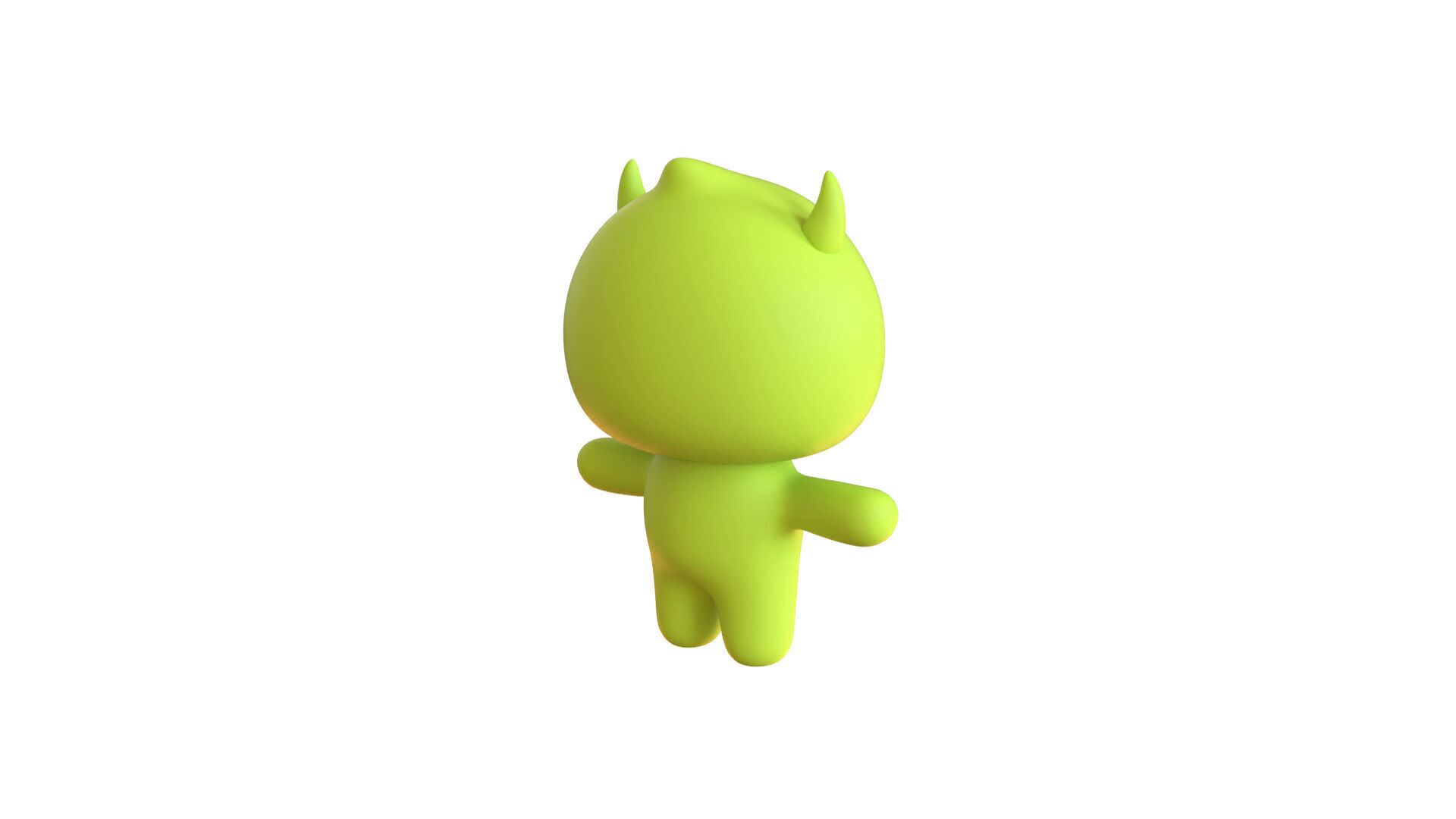 Low-Poly Character0012 Monster Mascot Animated Low-poly 3D model_15