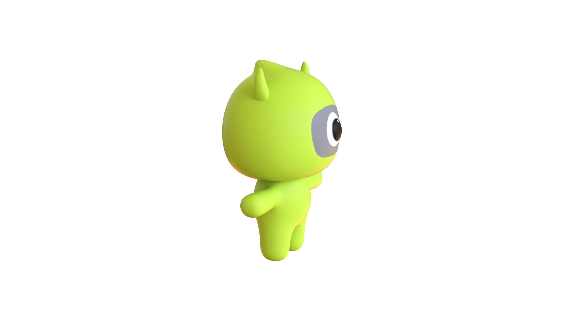 Low-Poly Character0012 Monster Mascot Animated Low-poly 3D model_18