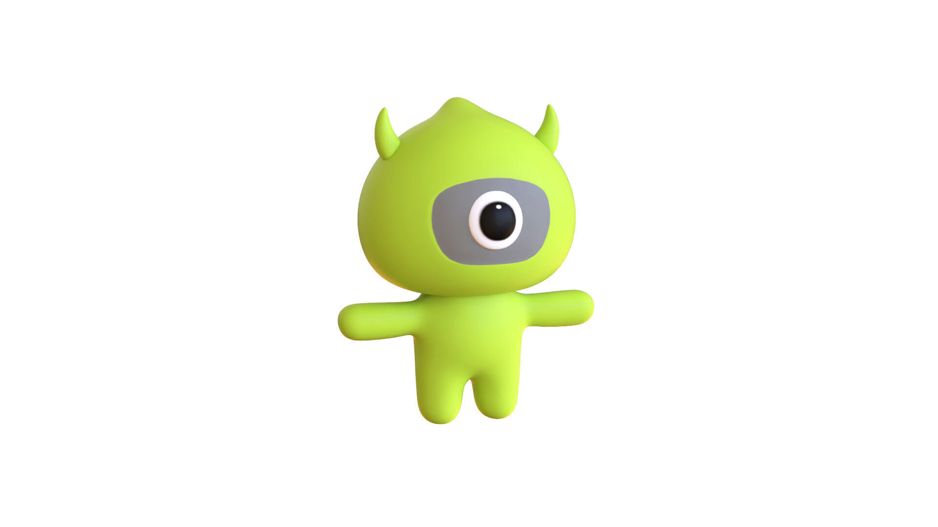 Low-Poly Character0012 Monster Mascot Animated Low-poly 3D model_20