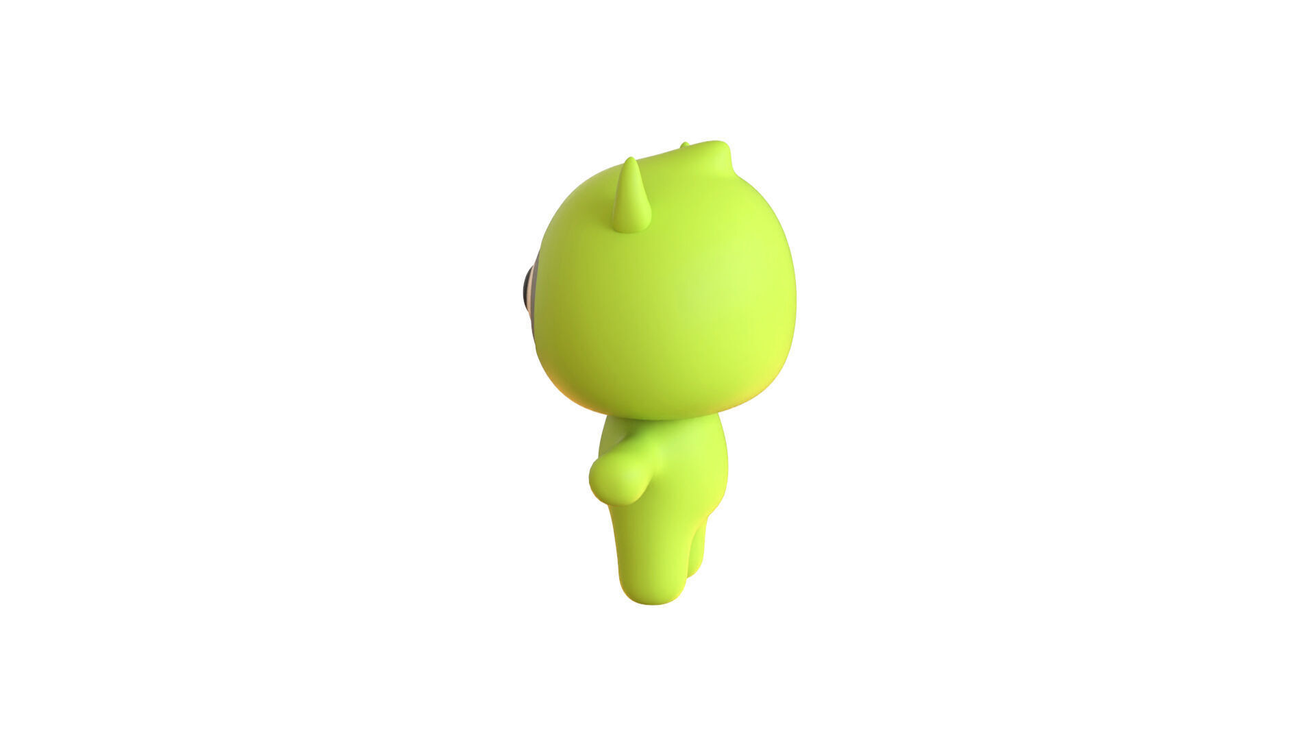Low-Poly Character0012 Monster Mascot Animated Low-poly 3D model_10