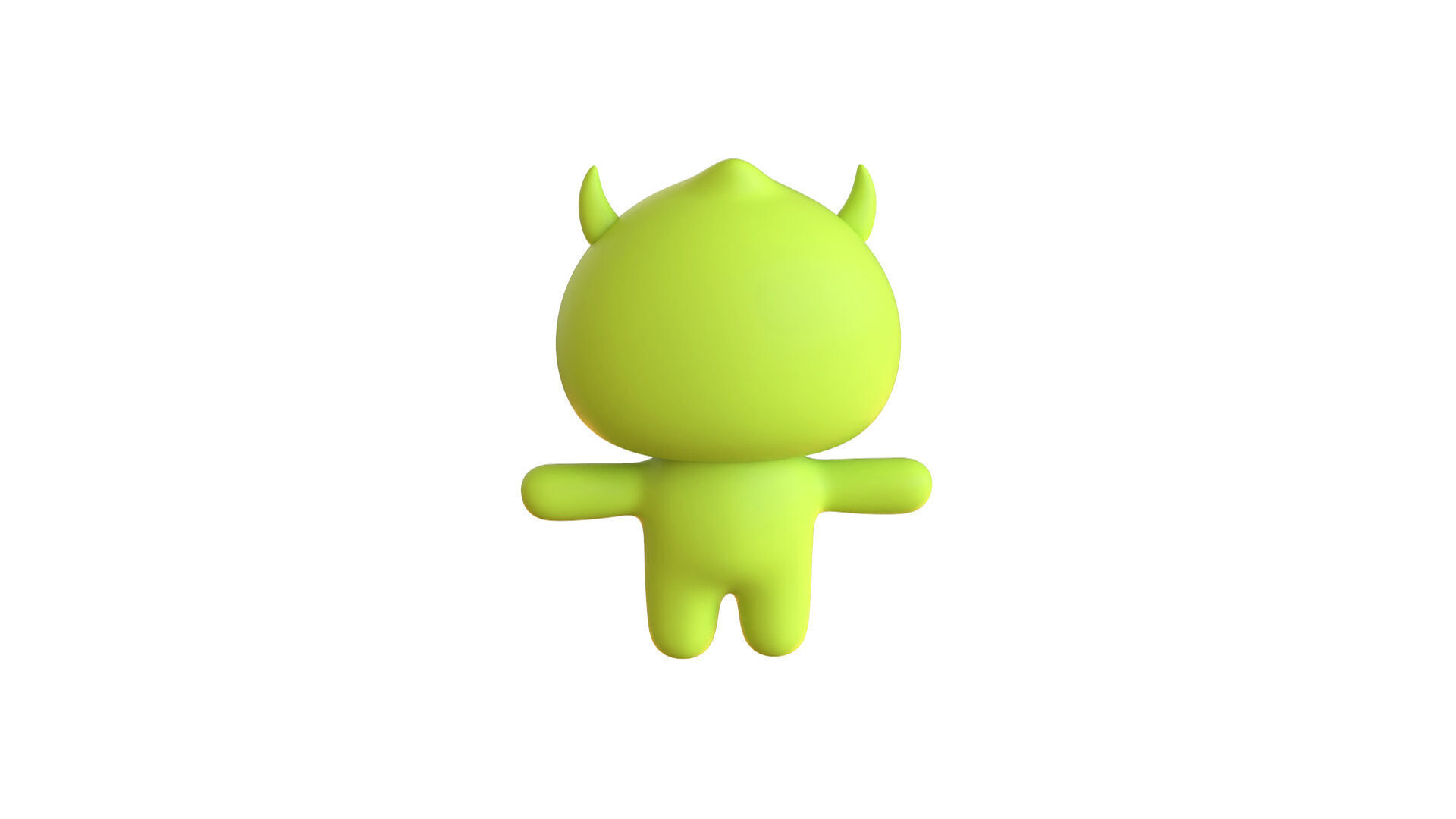 Low-Poly Character0012 Monster Mascot Animated Low-poly 3D model_13