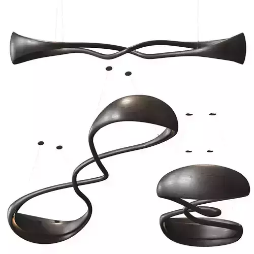 Chandelier Crevasse Series Light Sculpture by John Procario