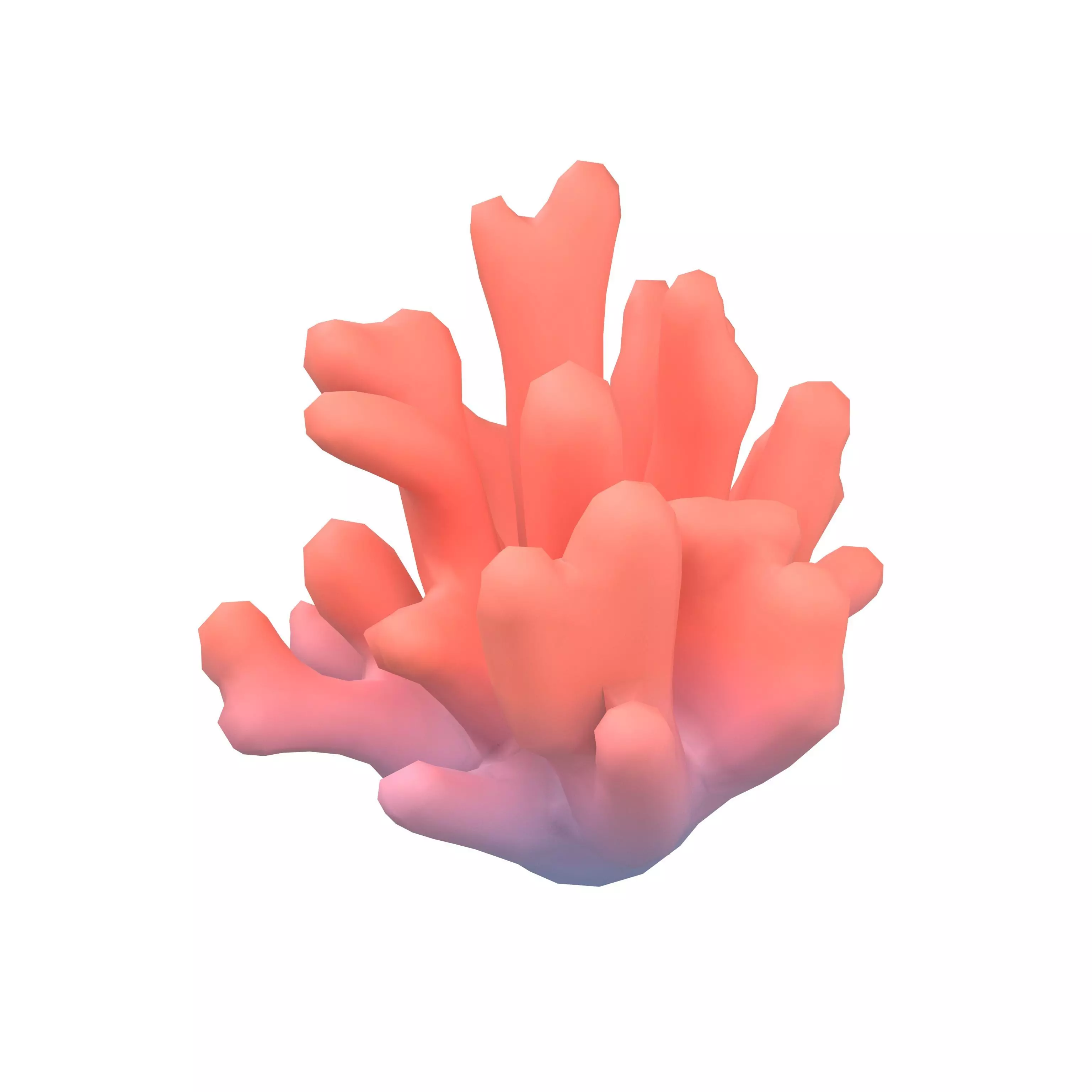 Cartoon Coral v2 001 Low-poly 3D model_0