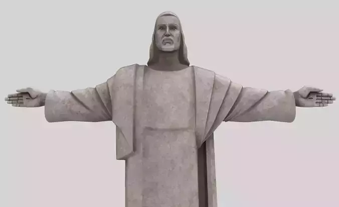 Christ the Redeemer jesus statue model 3D model