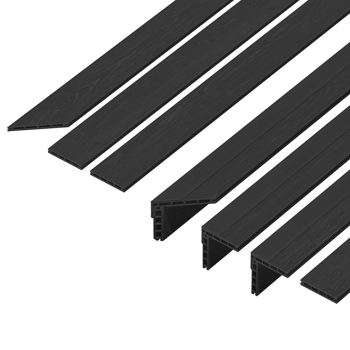 Decking board with corners 3D model_8