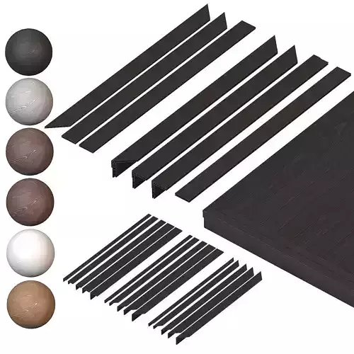 Decking board with corners