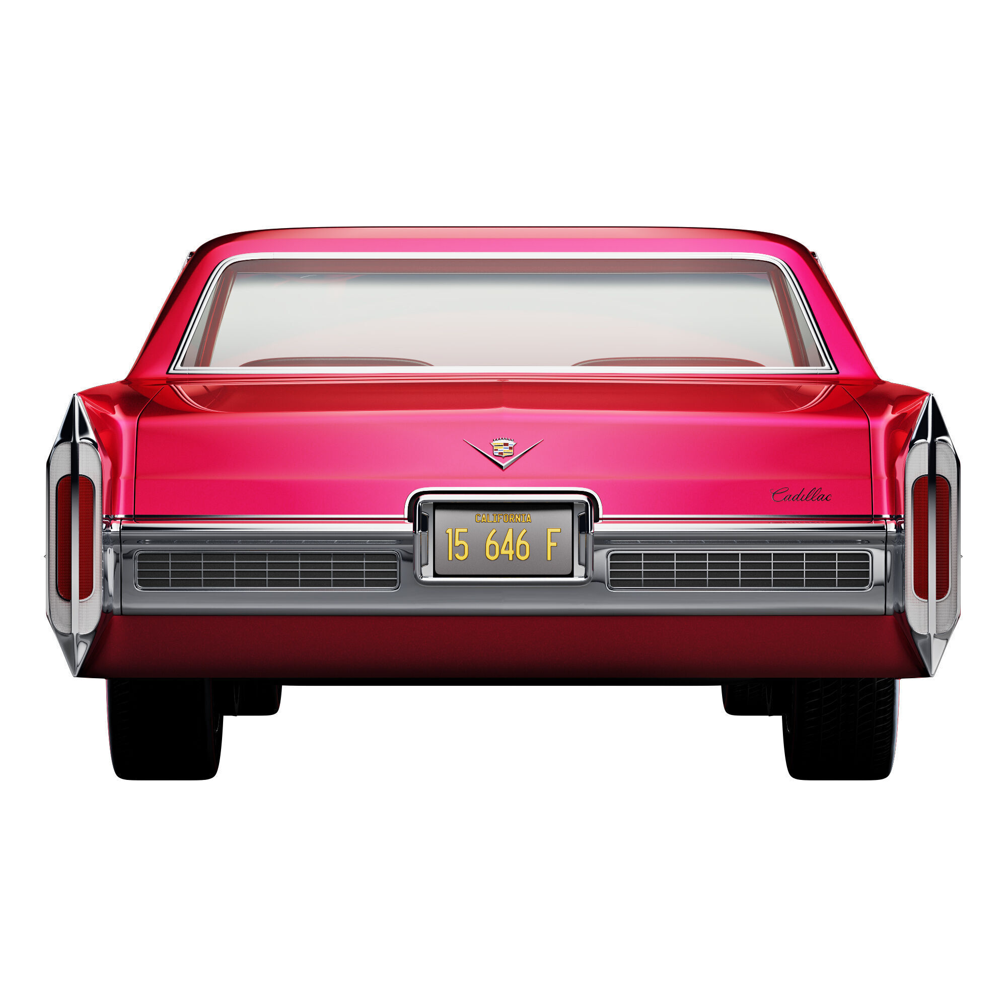 Cadillac sedan de ville 1966 3D model_3