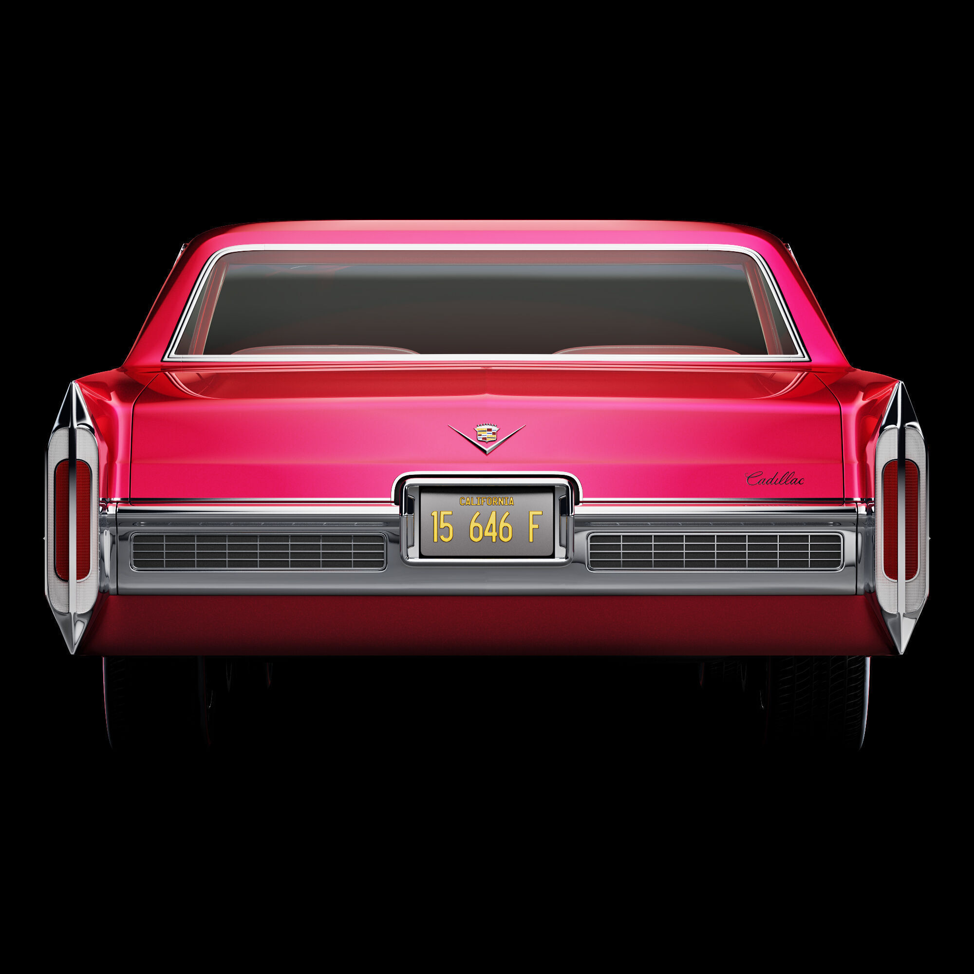 Cadillac sedan de ville 1966 3D model_16