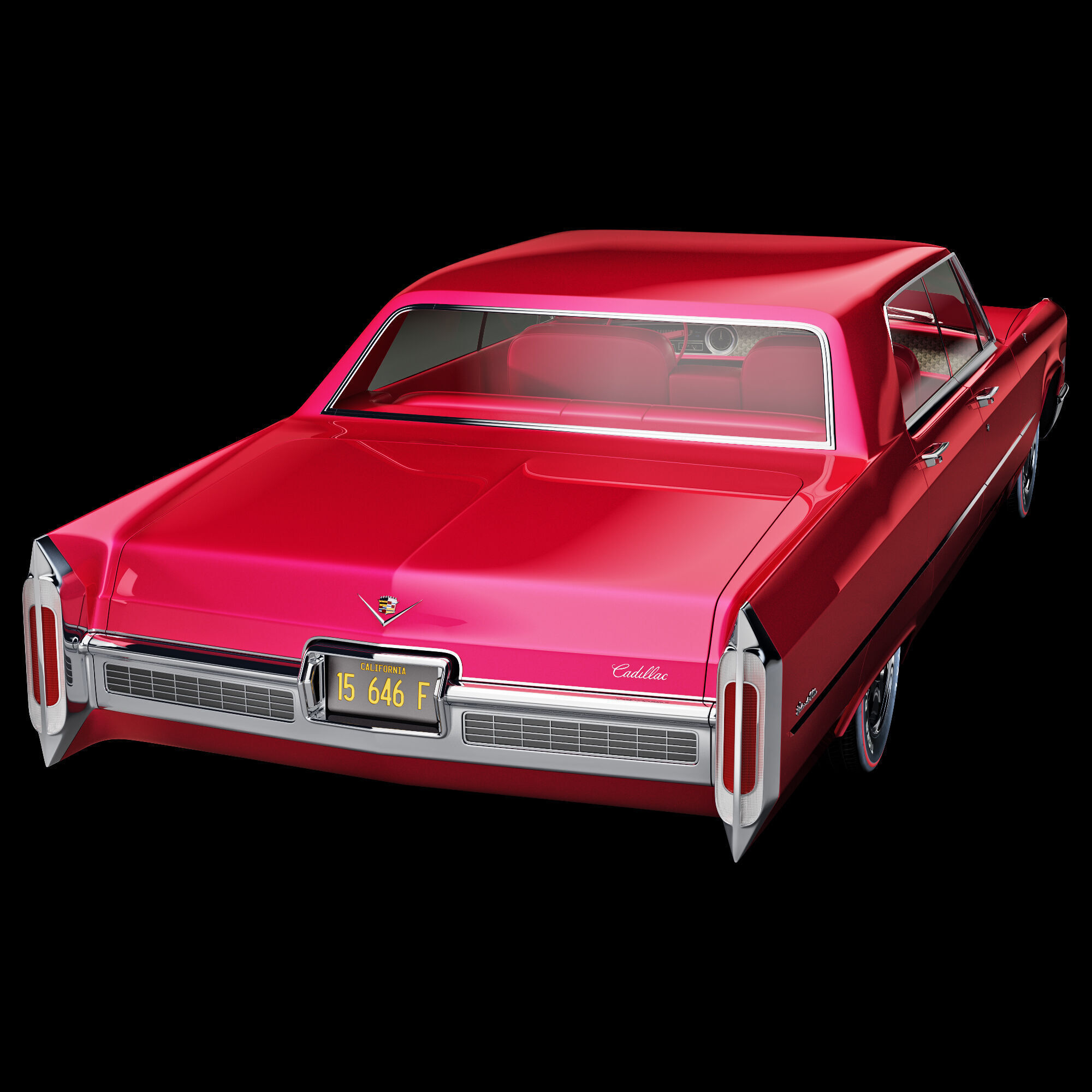 Cadillac sedan de ville 1966 3D model_23