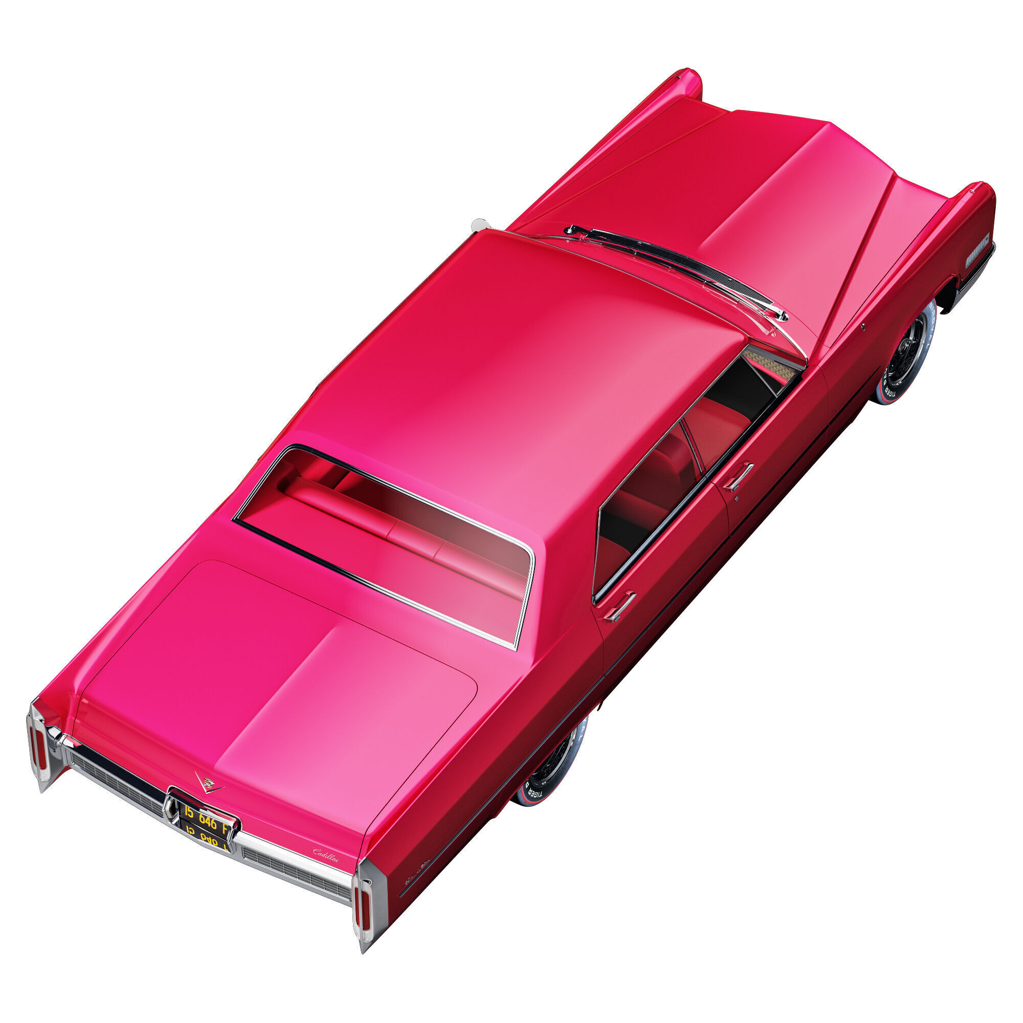 Cadillac sedan de ville 1966 3D model_7
