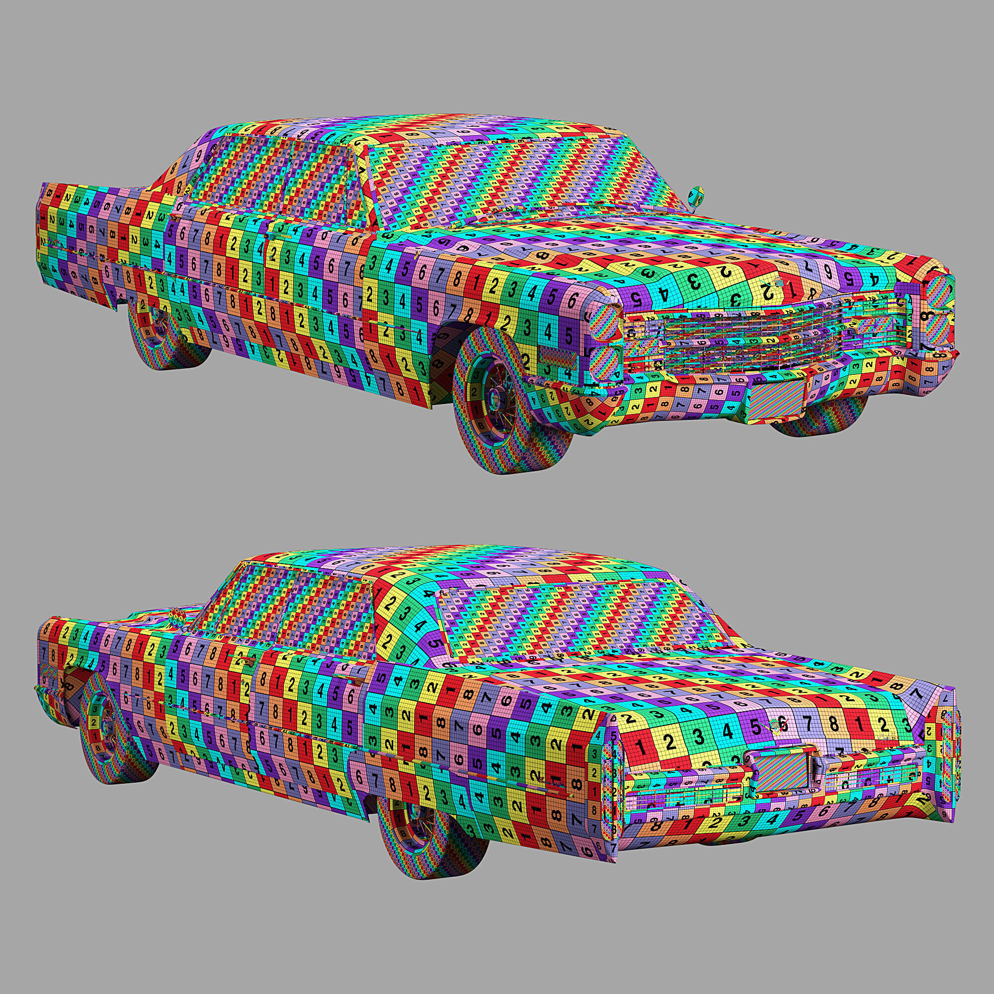 Cadillac sedan de ville 1966 3D model_26