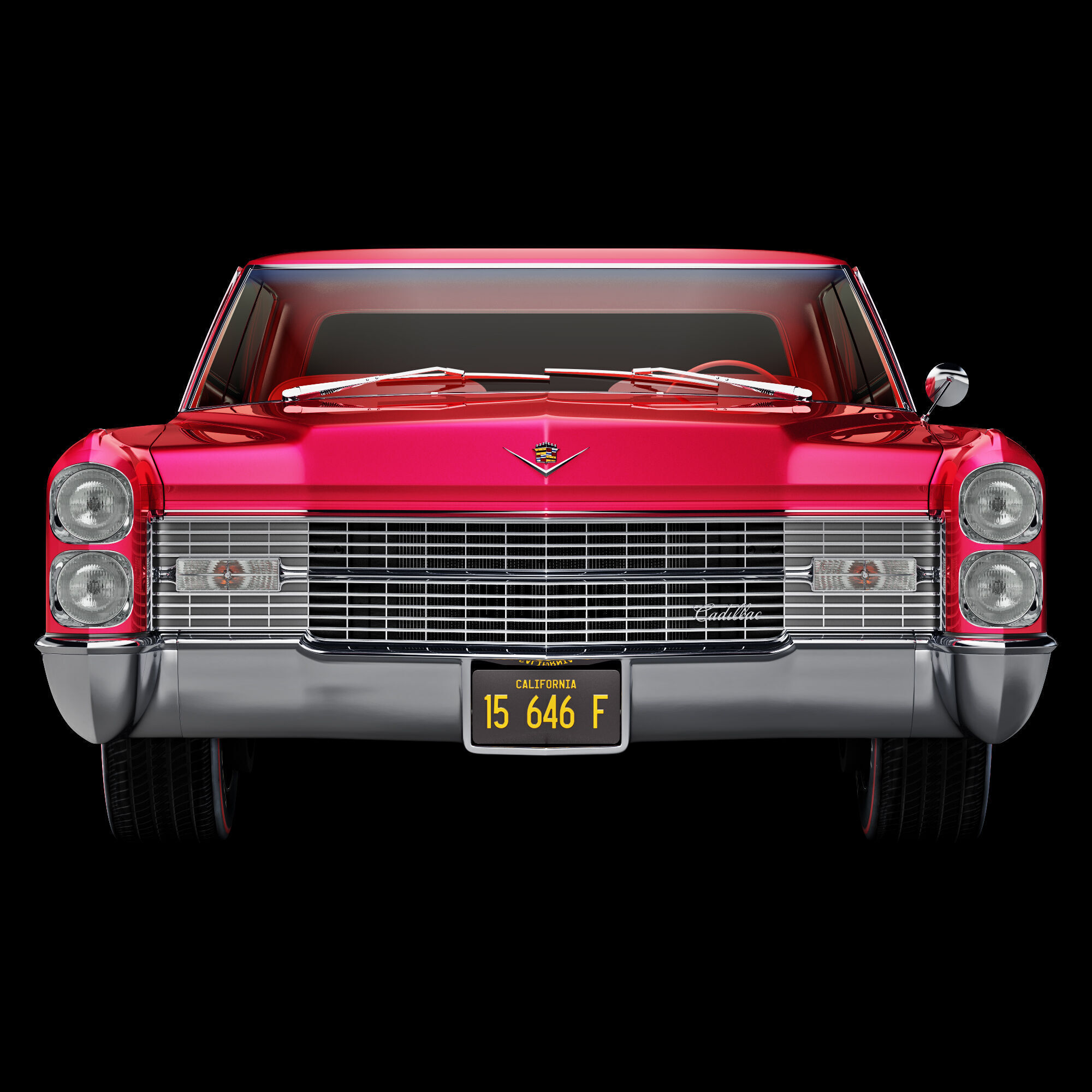 Cadillac sedan de ville 1966 3D model_15