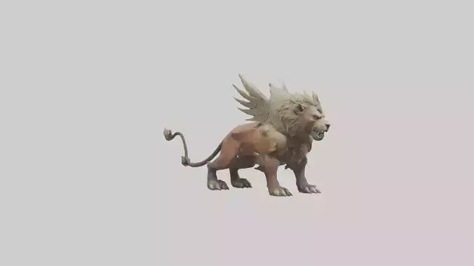 Royal Beast model Low-poly 3D model