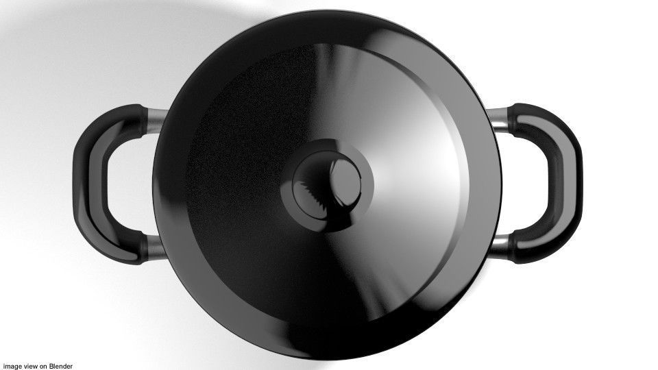 Cookware - Stock pot 3D model_2