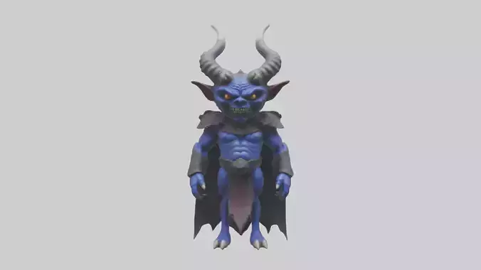 Royal Demon model Low-poly 3D model