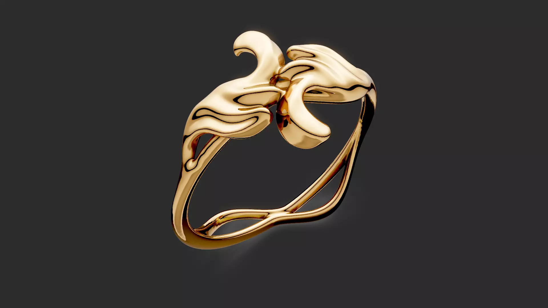 Ornament Bypass ring  3D print model_0