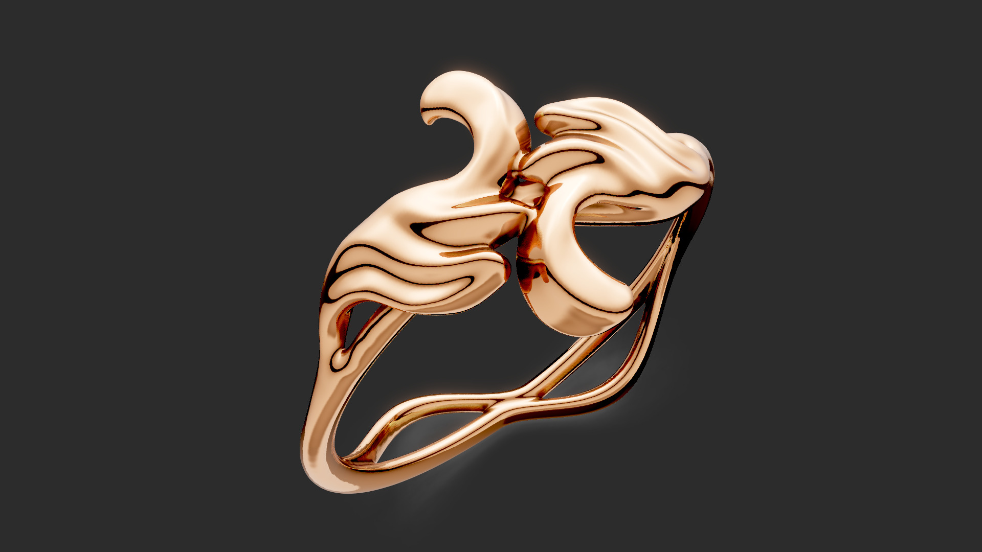 Ornament Bypass ring  3D print model_6