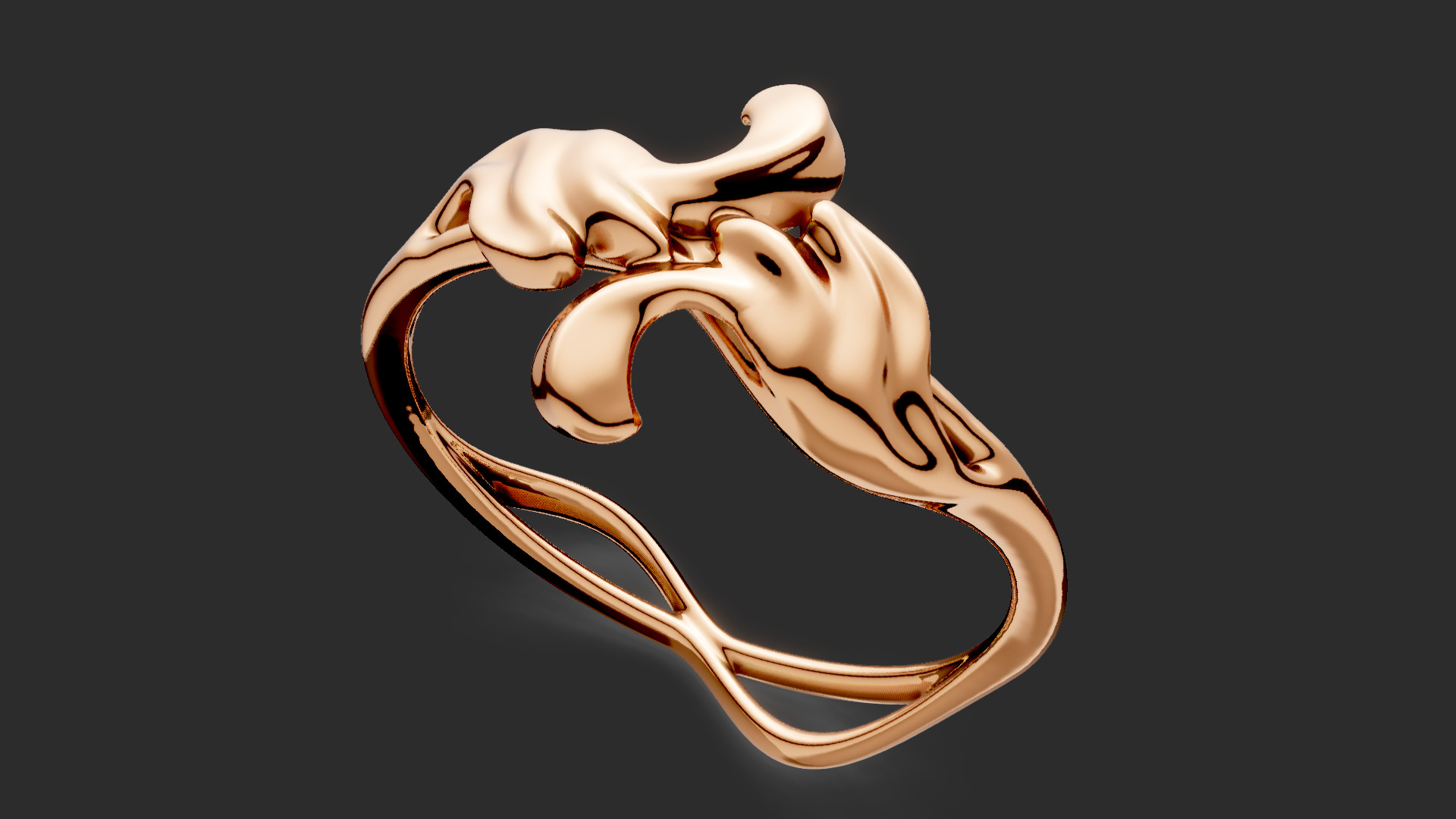 Ornament Bypass ring  3D print model_8