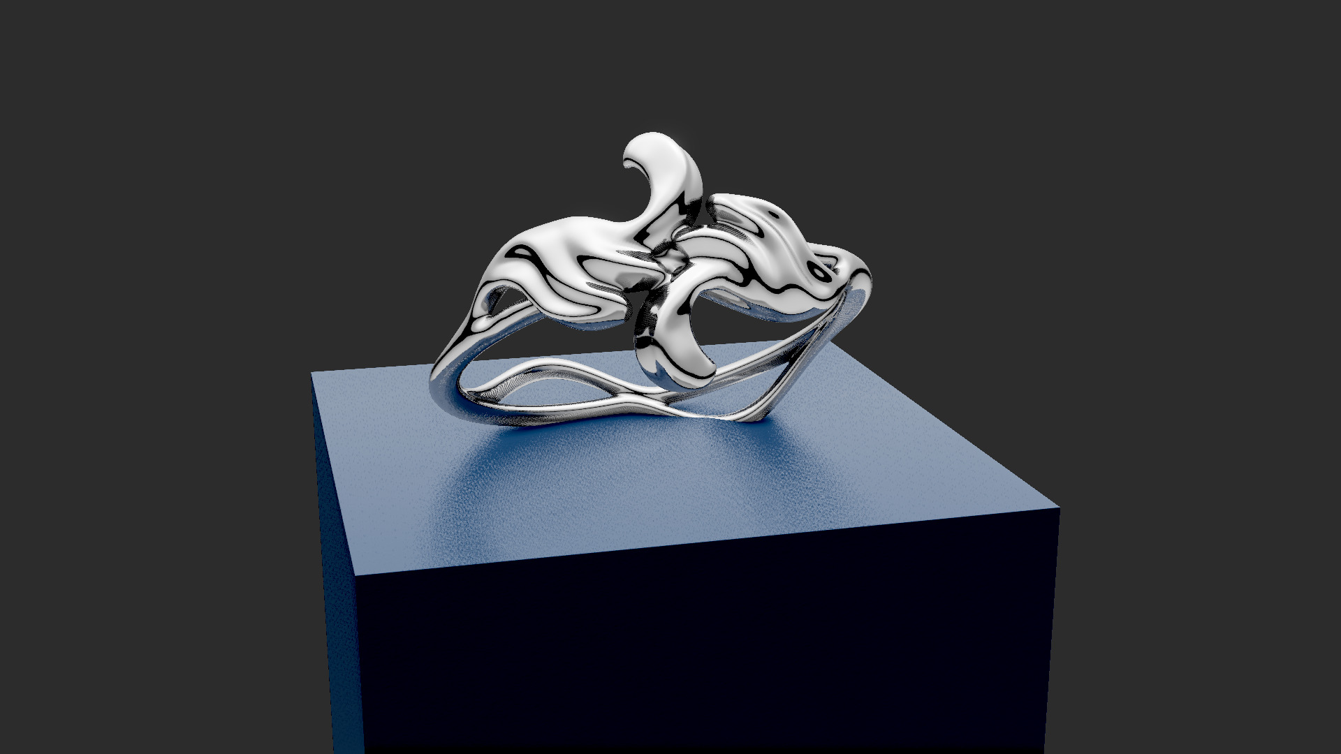 Ornament Bypass ring  3D print model_12