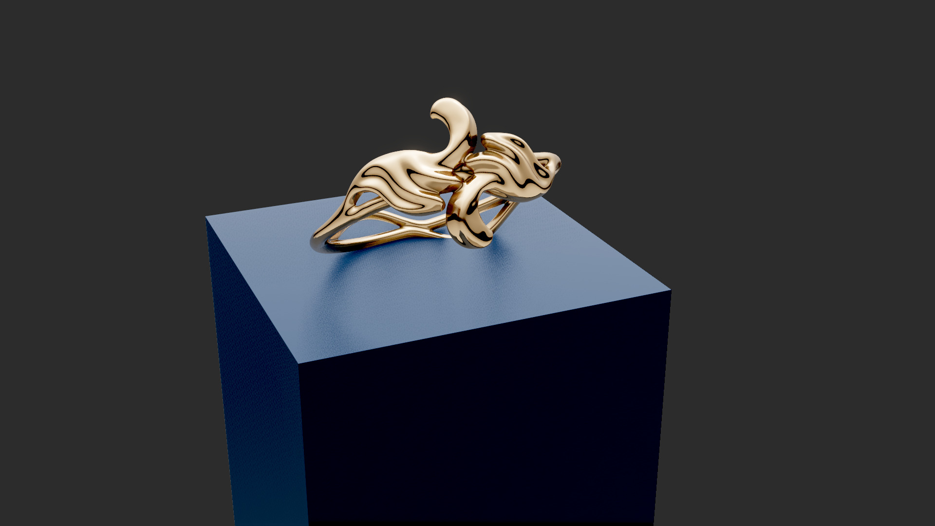 Ornament Bypass ring  3D print model_11