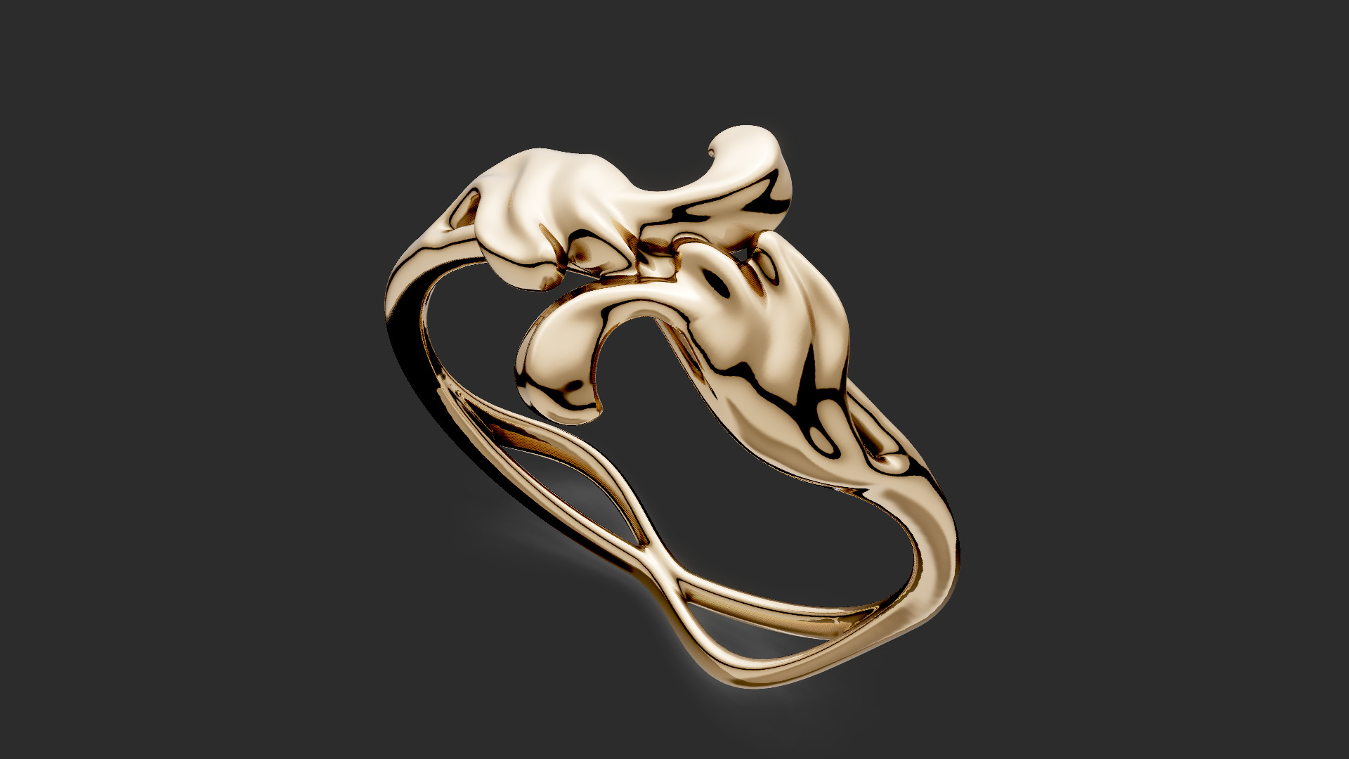 Ornament Bypass ring  3D print model_9