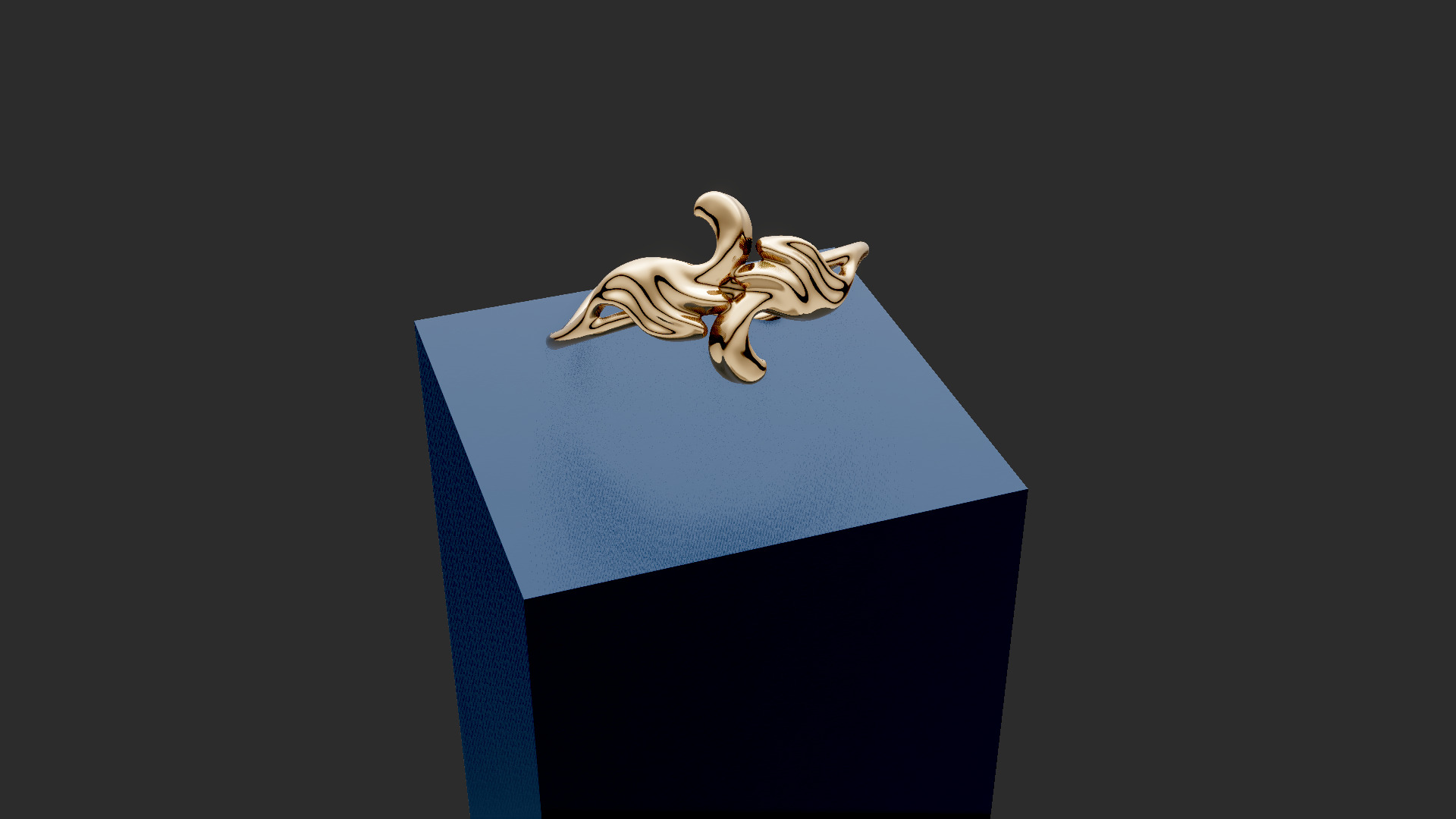 Ornament Bypass ring  3D print model_10