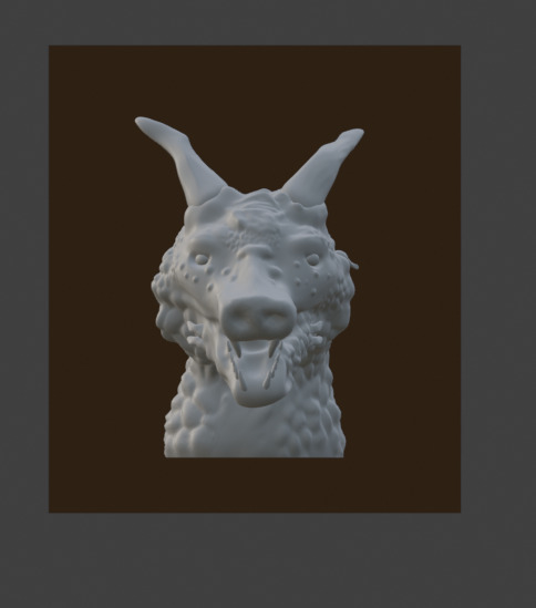 Dragon Bookend 3D Printable 3D model_2