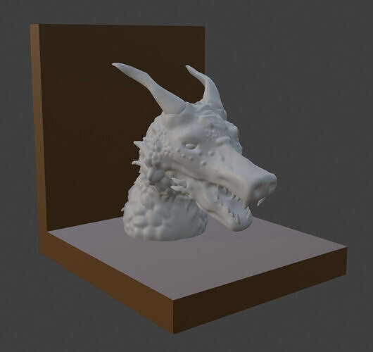 Dragon Bookend 3D Printable 3D model