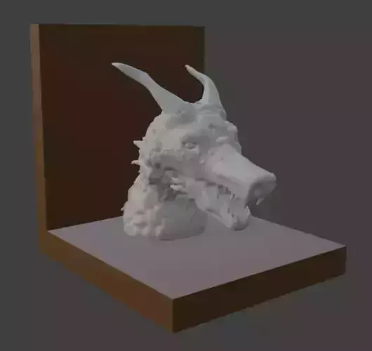 Dragon Bookend 3D Printable