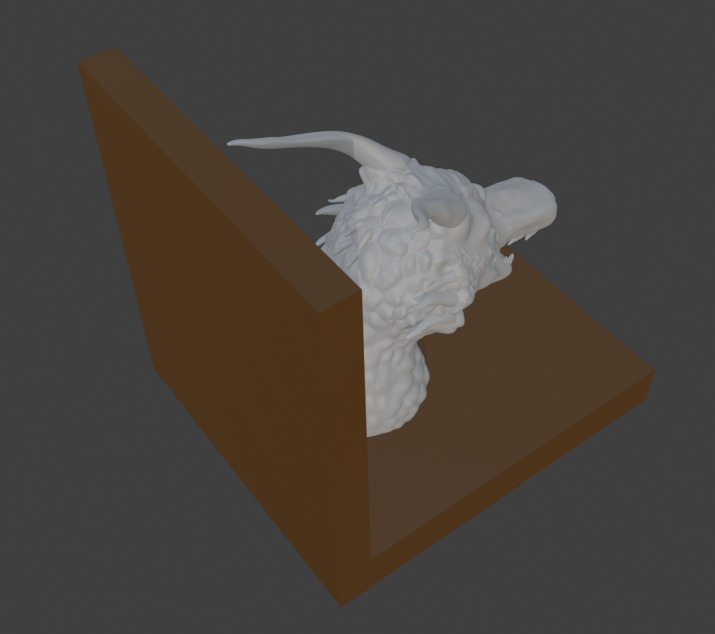Dragon Bookend 3D Printable 3D model_5