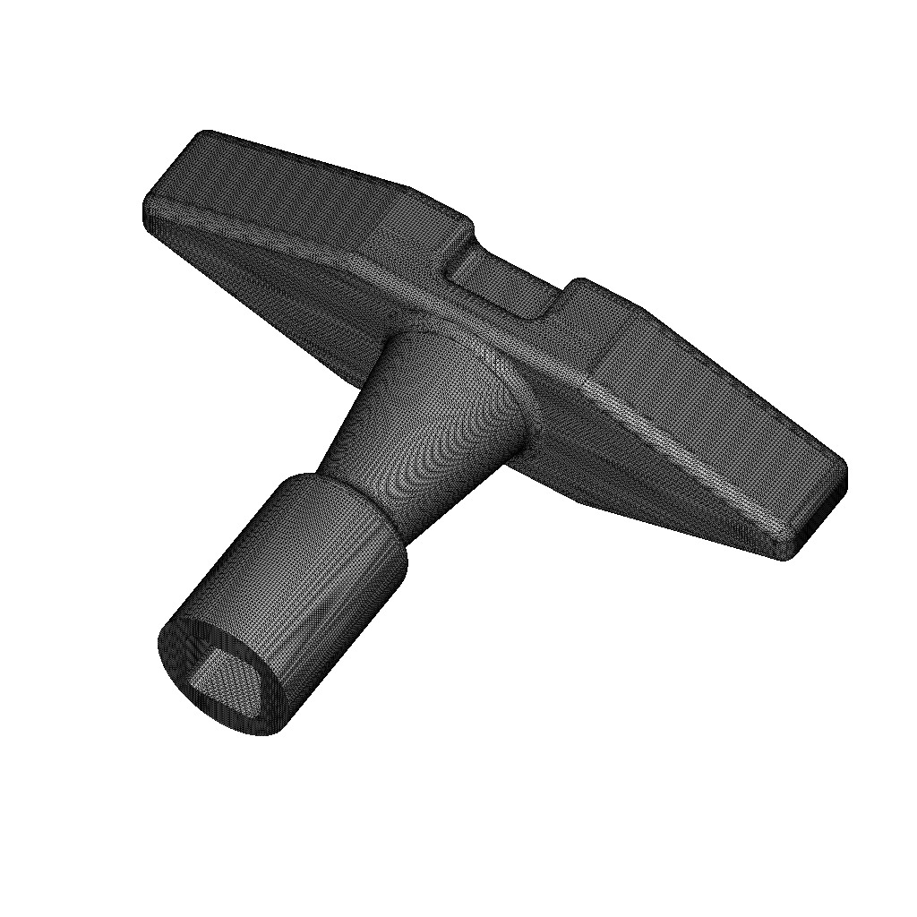 Industrial Drum Key 3D print model_3
