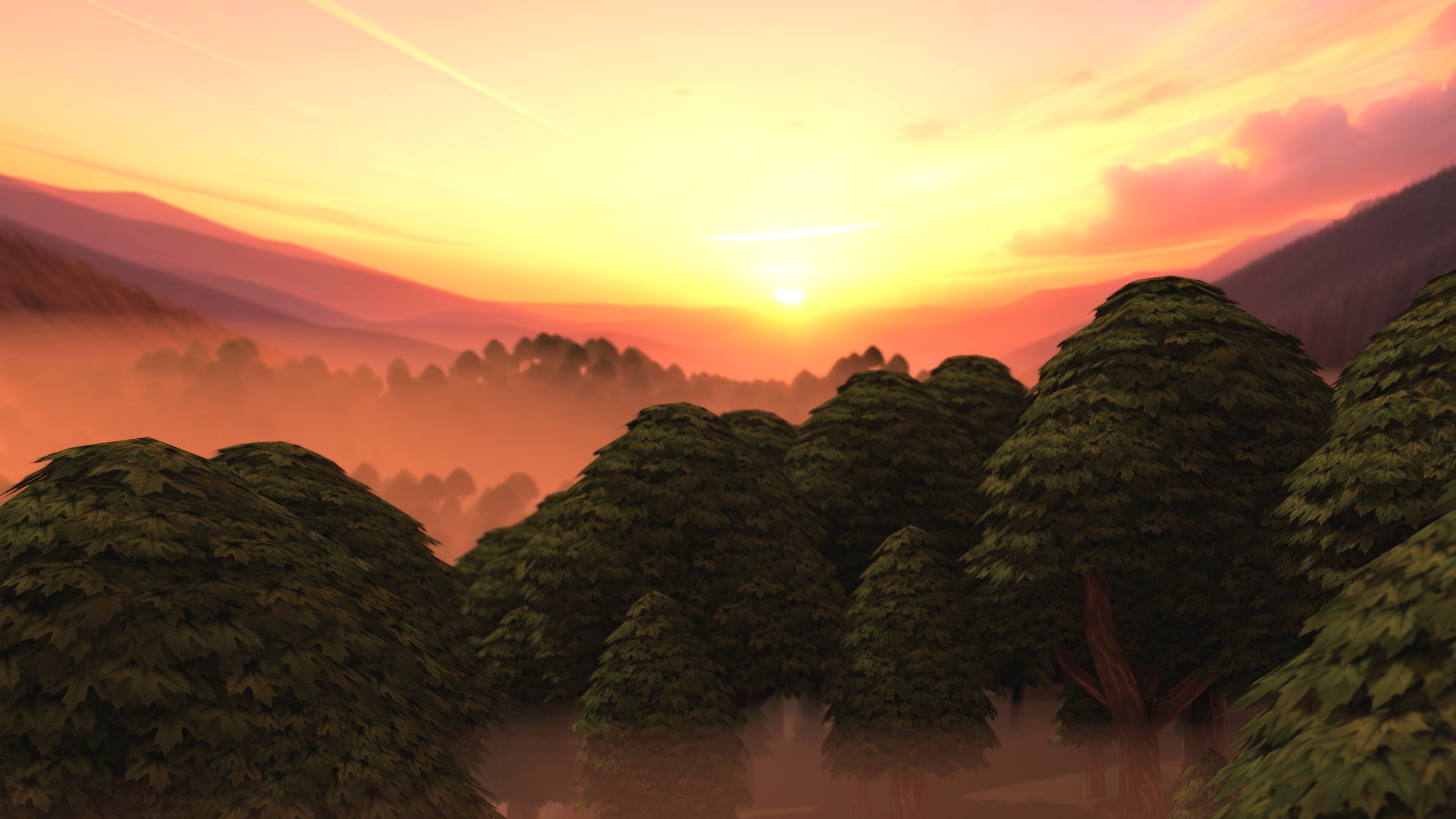 Stylized LowPoly Tree Pack Low-poly 3D model_8