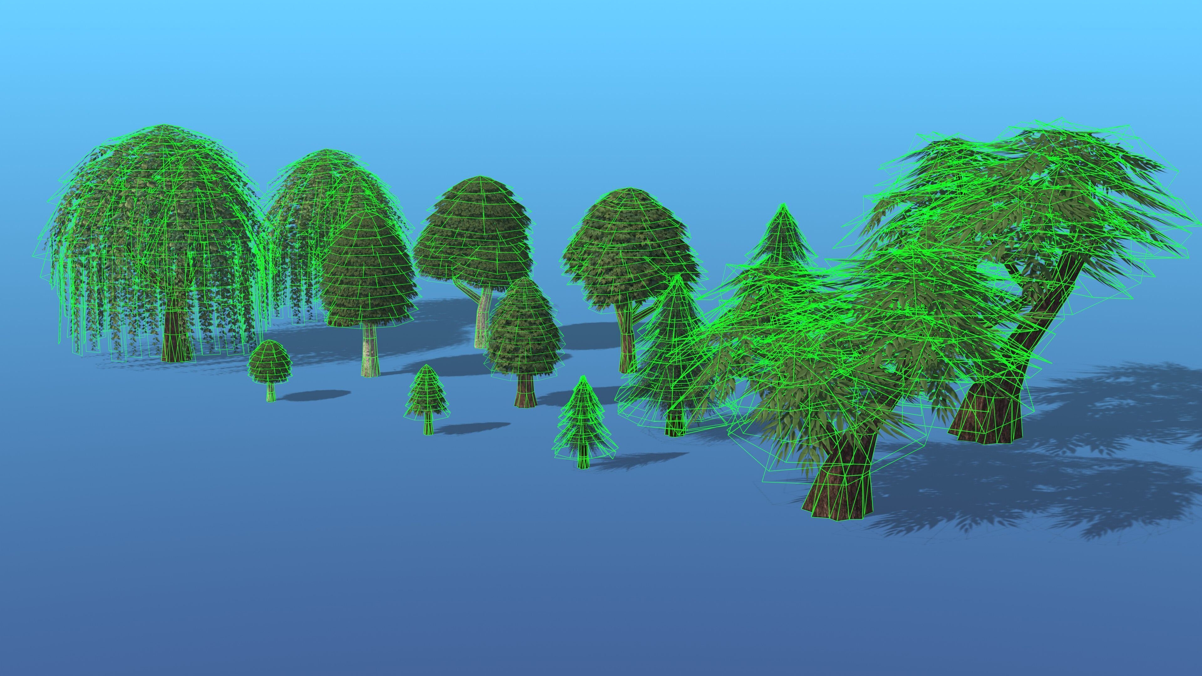 Stylized LowPoly Tree Pack Low-poly 3D model_5
