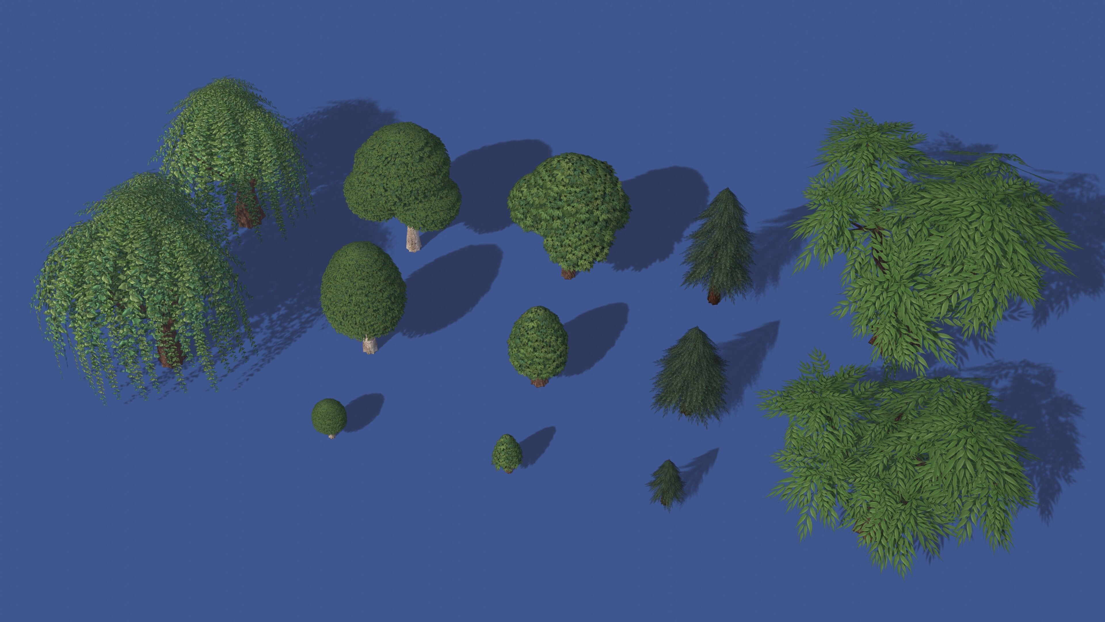 Stylized LowPoly Tree Pack Low-poly 3D model_3